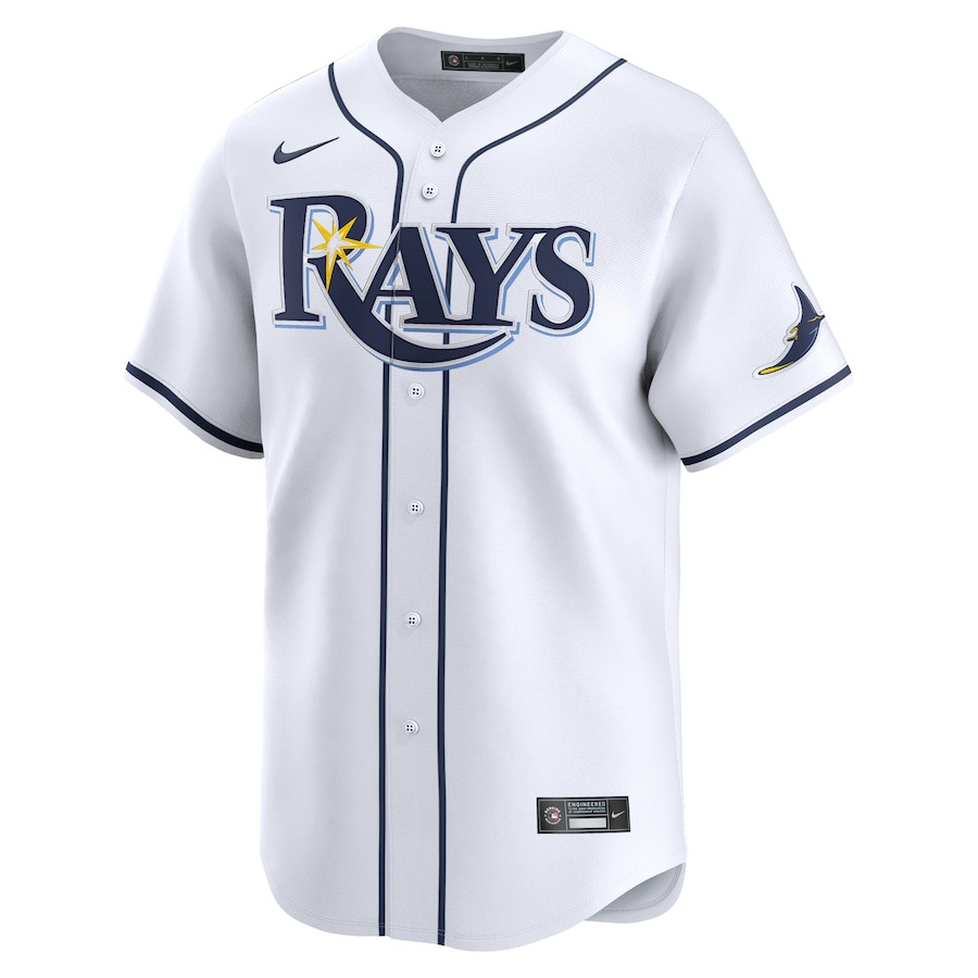 Jonny DeLuca 21 Tampa Bay Rays Home Limited White MLB Jersey Men's
