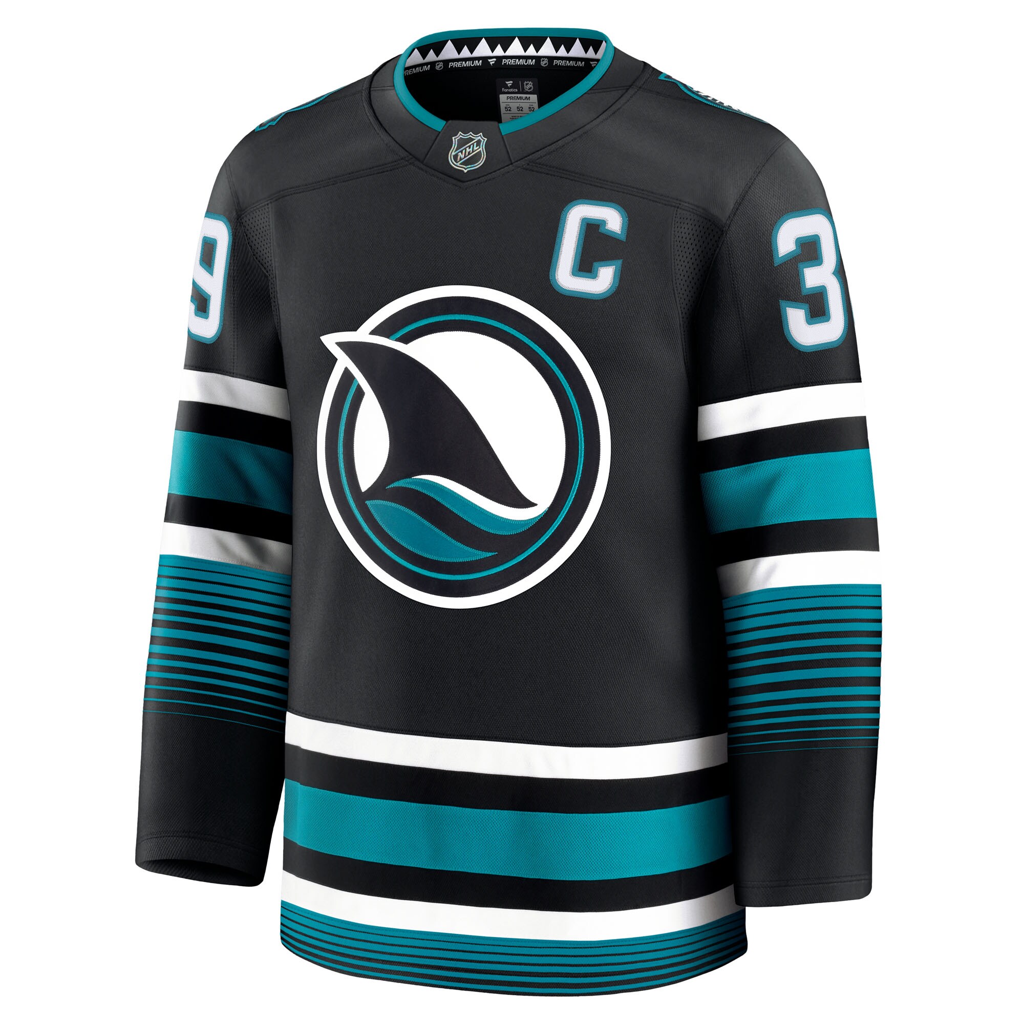 San Jose Sharks Logan Couture Black Alternate Premium NHL Jersey Men's