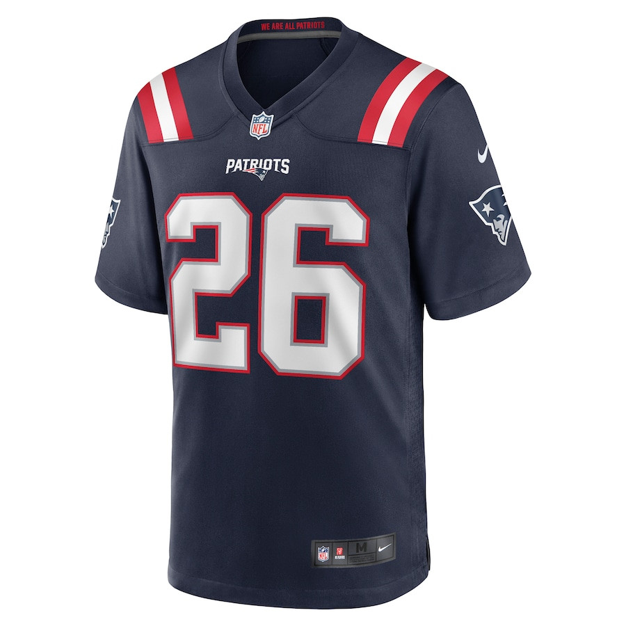 Shaun Wade 26 New England Patriots Game Navy NFL Jersey Men's
