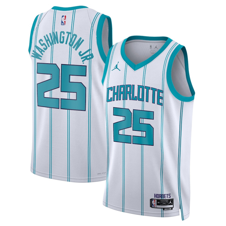 P.J. Washington Jr. 25 Charlotte Hornets Unisex Swingman Association Editio White NBA Jersey Unisex