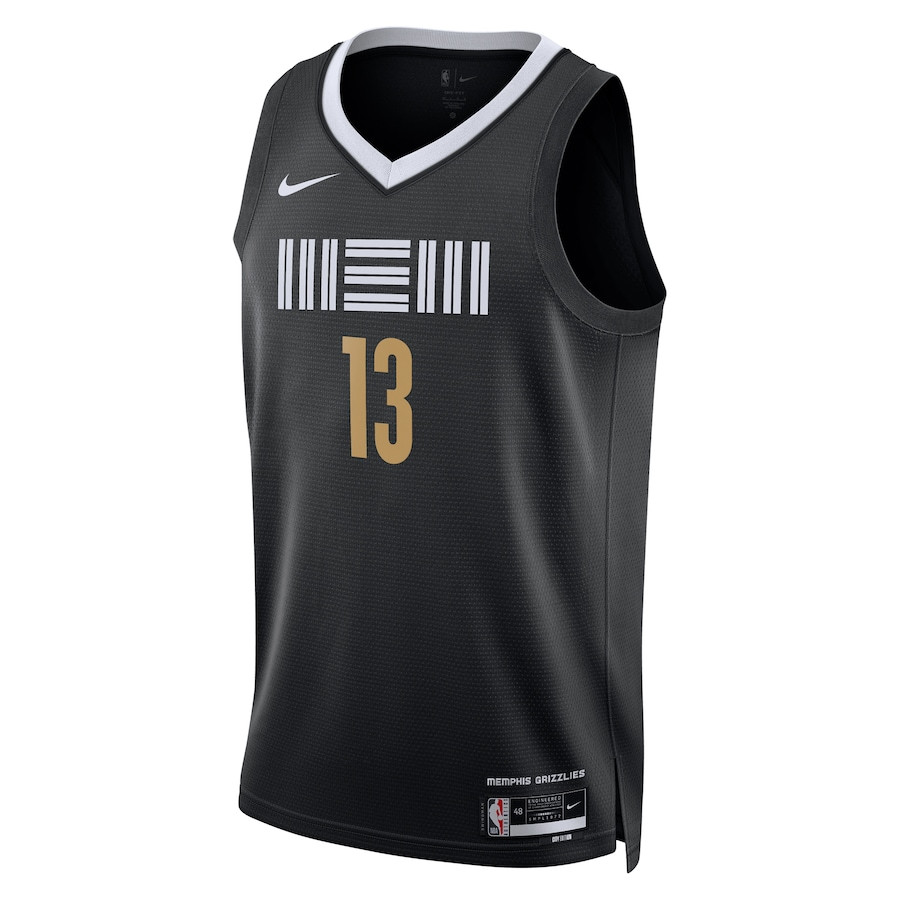 Jaren Jackson Jr. 13 Memphis Grizzlies 2023/24 City Edition Swingman Black NBA Jersey Men's