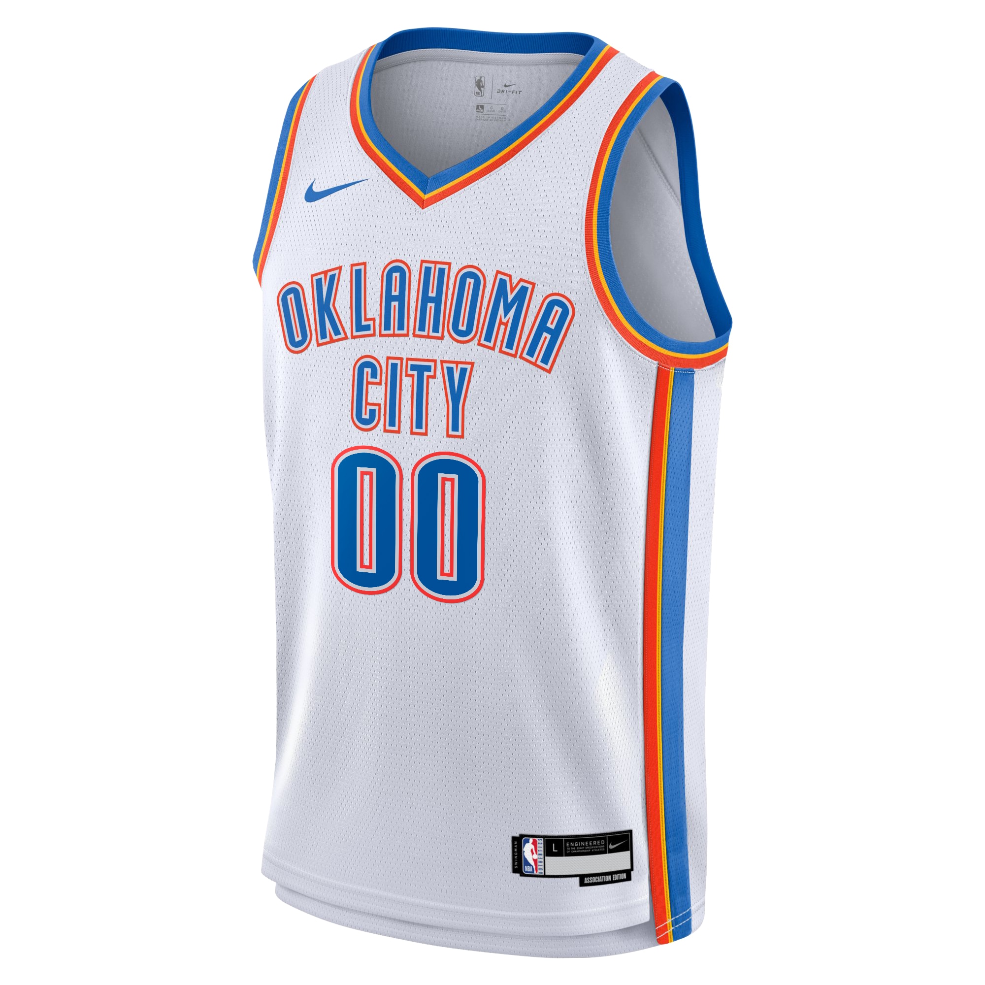 Oklahoma City Thunder Association Swingman Custom NBA Jersey Youth
