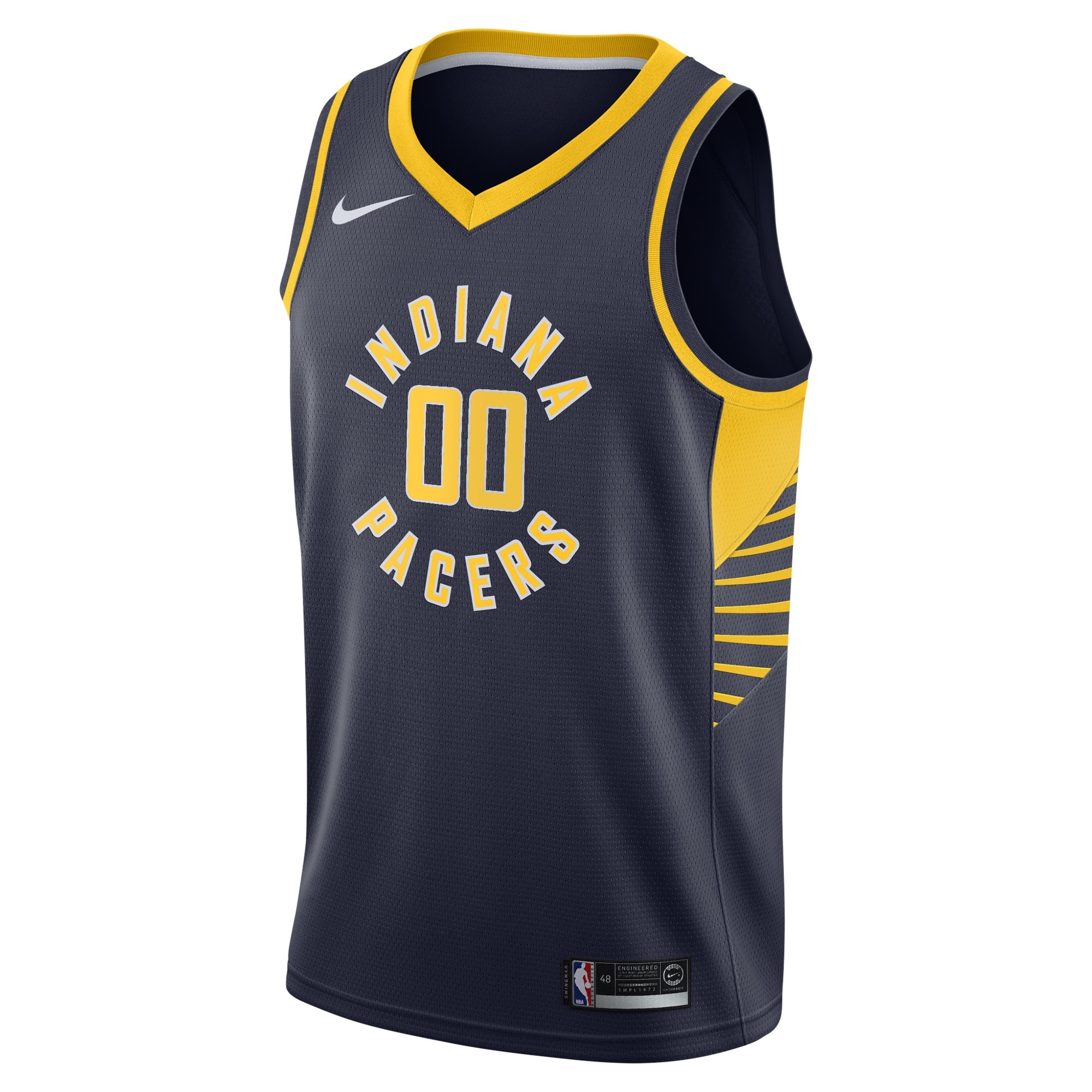 Indiana Pacers Icon Edition Swingman Navy Custom NBA Jersey Youth