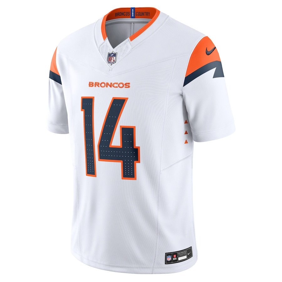 Courtland Sutton 14 Denver Broncos Vapor F.U.S.E. Limited White NFL Jersey Men's