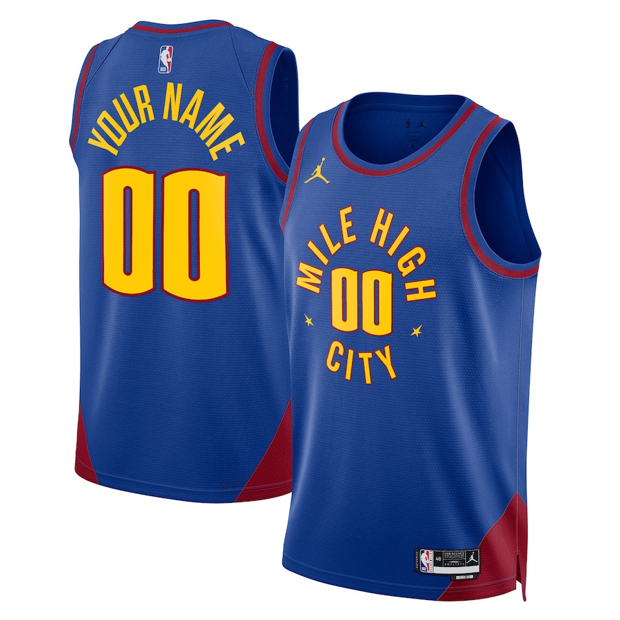 Denver Nuggets 2023/24 Statement Swingman Custom Royal NBA Jersey Men's