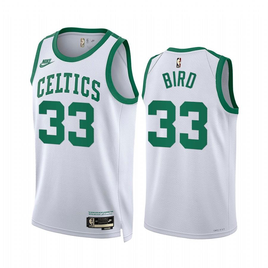 Larry Bird Boston Celtics Classic Editio White 33 Year Zero NBA Jersey Men's