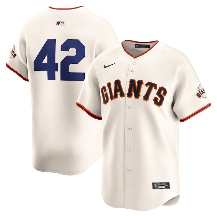 San Francisco Giants 2024 Jackie Robinson Day Home Limited Cream MLB Jersey Men's