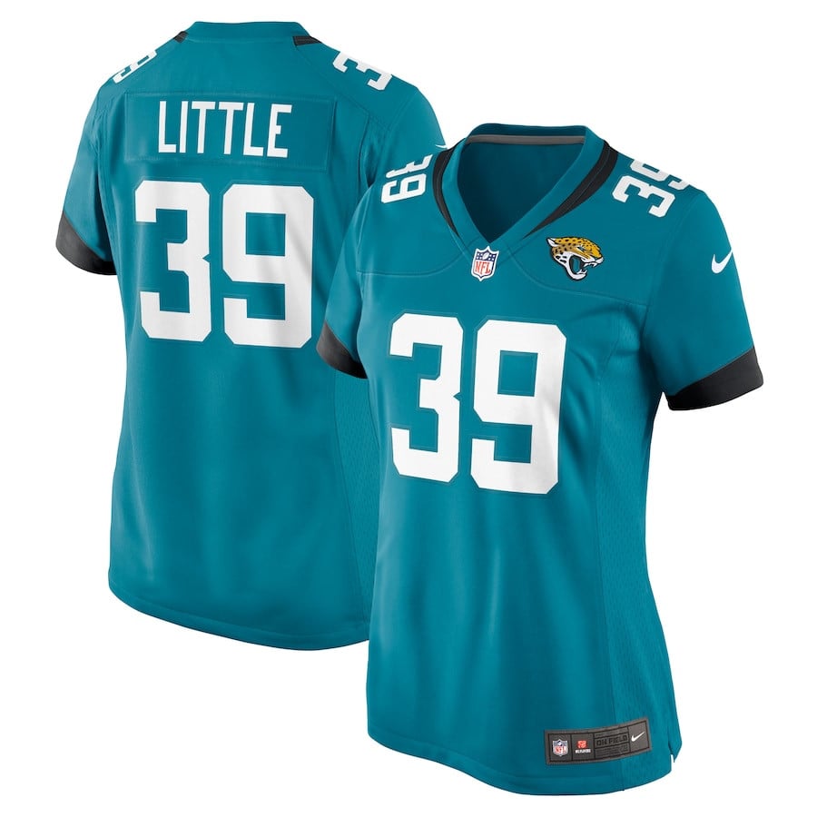 Cam Little 39 Jacksonville Jaguars Game Teal NFL Jersey Women's