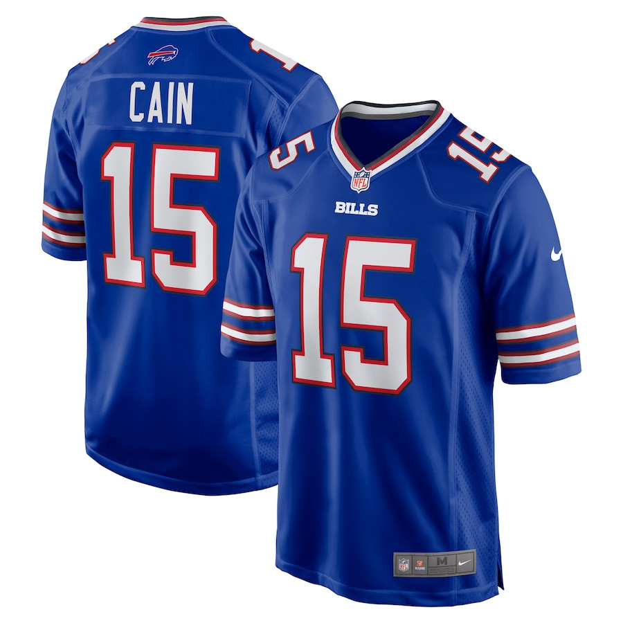 Deon Cain 15 Buffalo Bills Game Royal NFL Jersey Men's