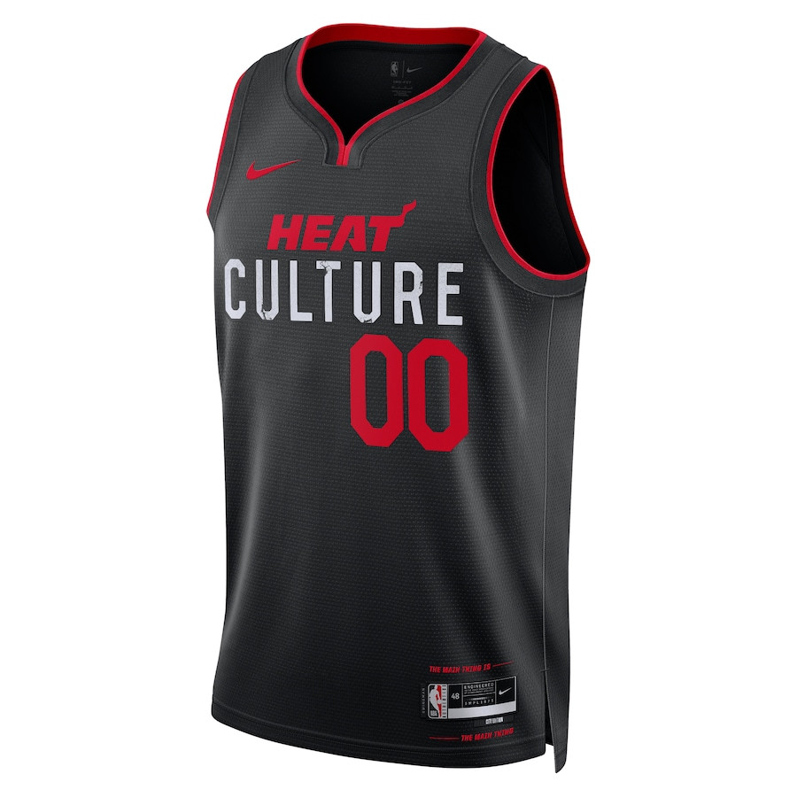 Miami Heat 2023/24 City Edition Swingman Custom Black NBA Jersey Men's