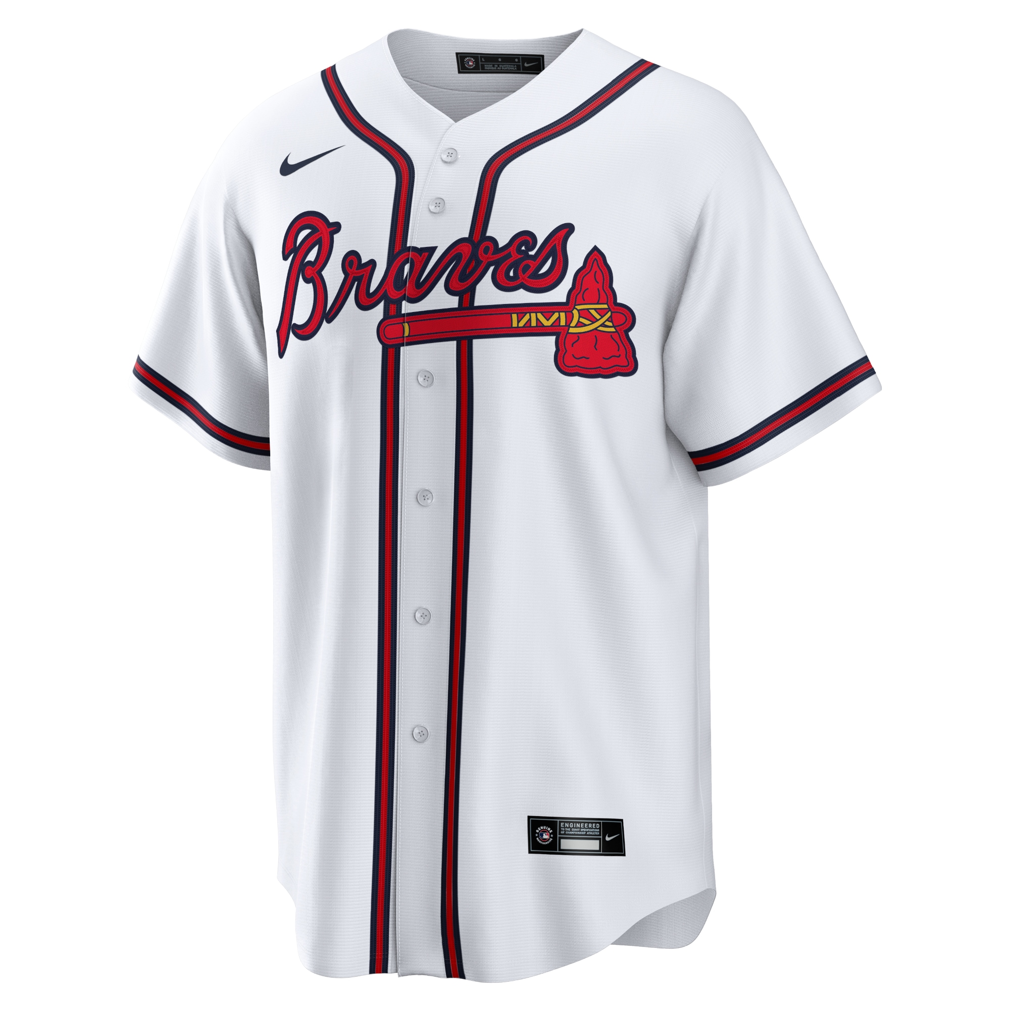 Atlanta Braves Ronald Acuna Jr. White Home Player Name MLB Jersey Men's