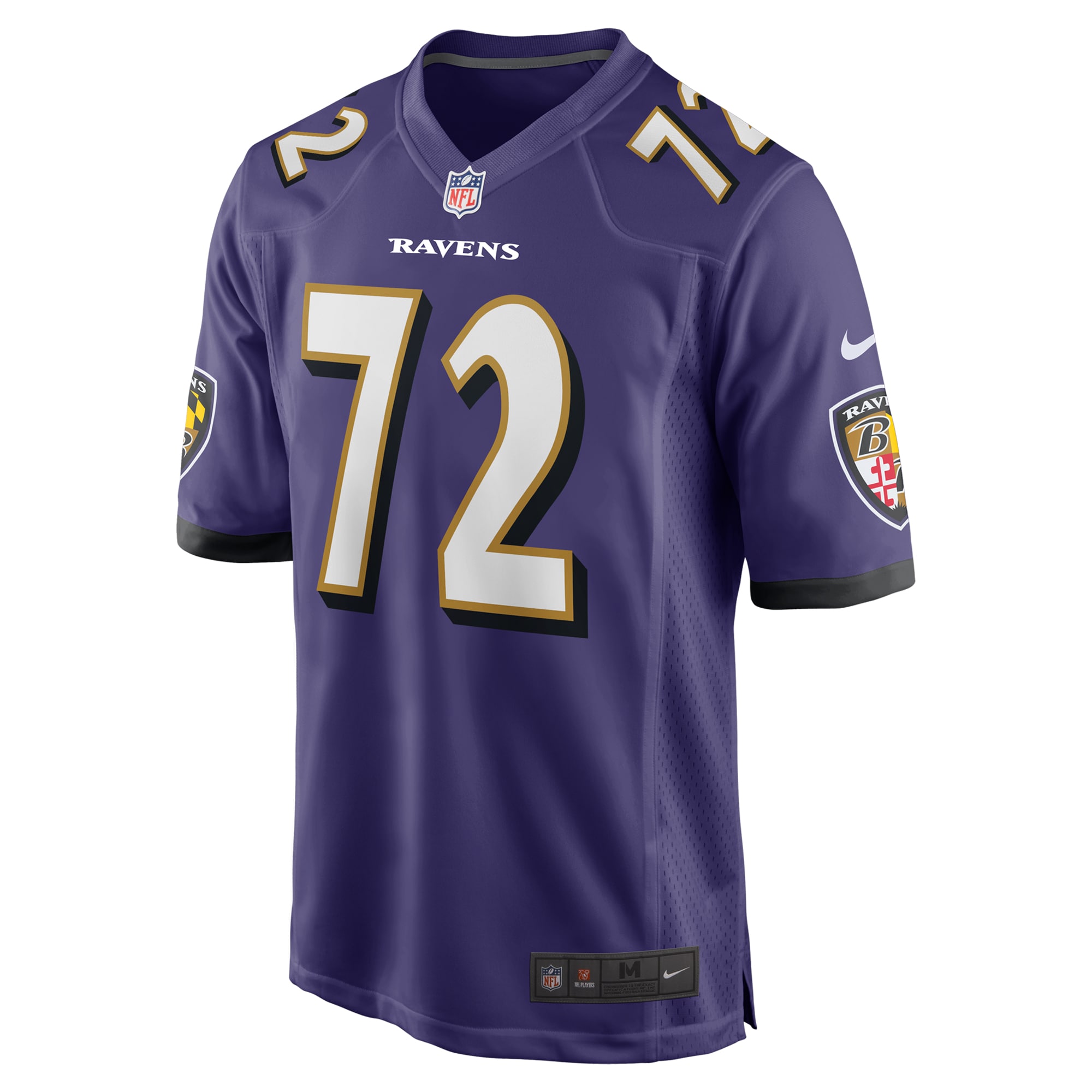 Baltimore Ravens Andrew Vorhees Purple Team Game NFL Jersey Men's