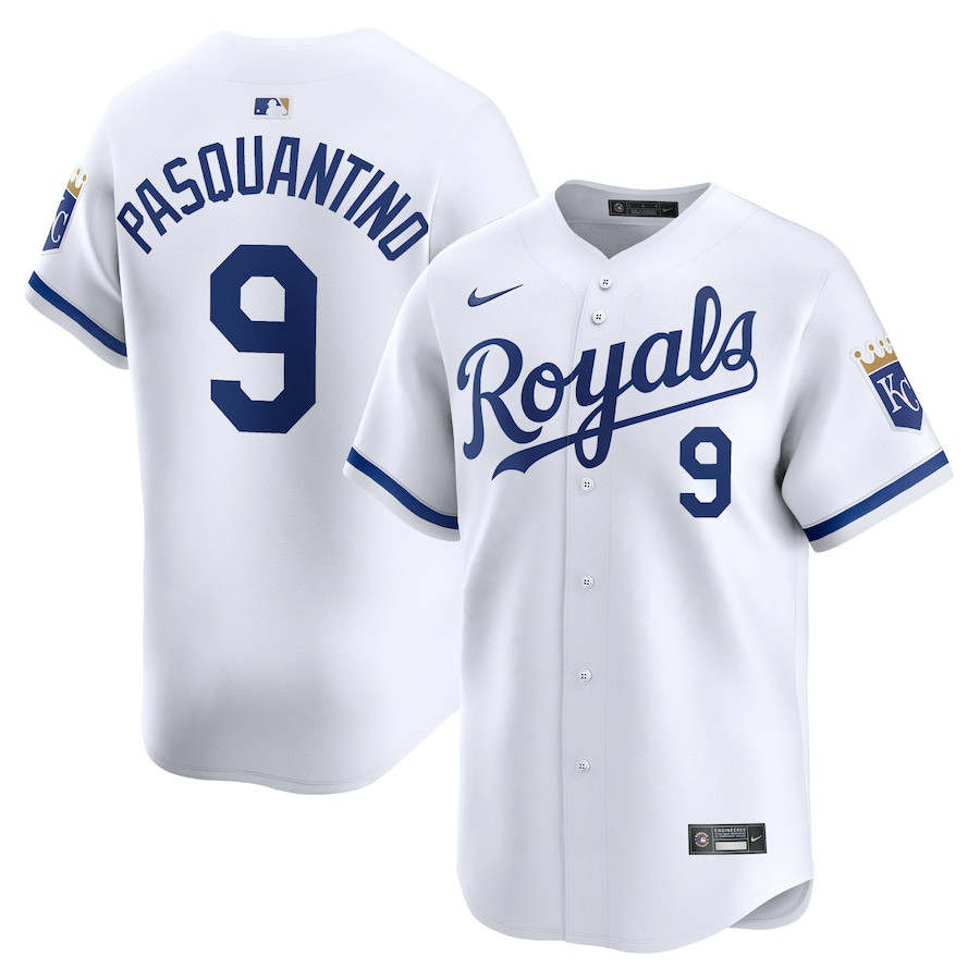 Vinnie Pasquantino 9 Kansas City Royals Home Limited Player White MLB Jersey Men's