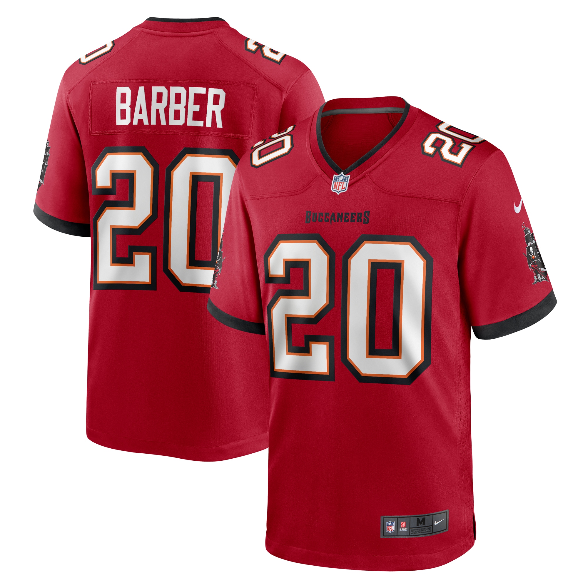 Tampa Bay Buccaneers Ronde Barber Red Retired Player Game NFL Jersey Men's