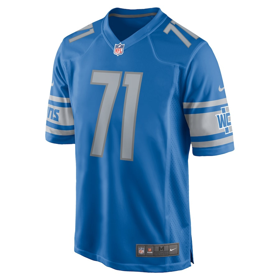 Michael Schofield 71 Detroit Lions Game Blue NFL Jersey Men's