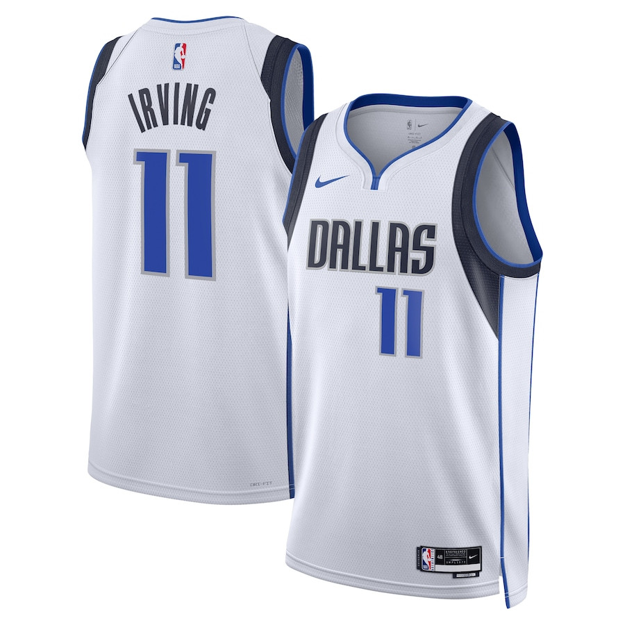 Kyrie Irving 11 Dallas Mavericks Unisex Swingman Association Editio White NBA Jersey Unisex