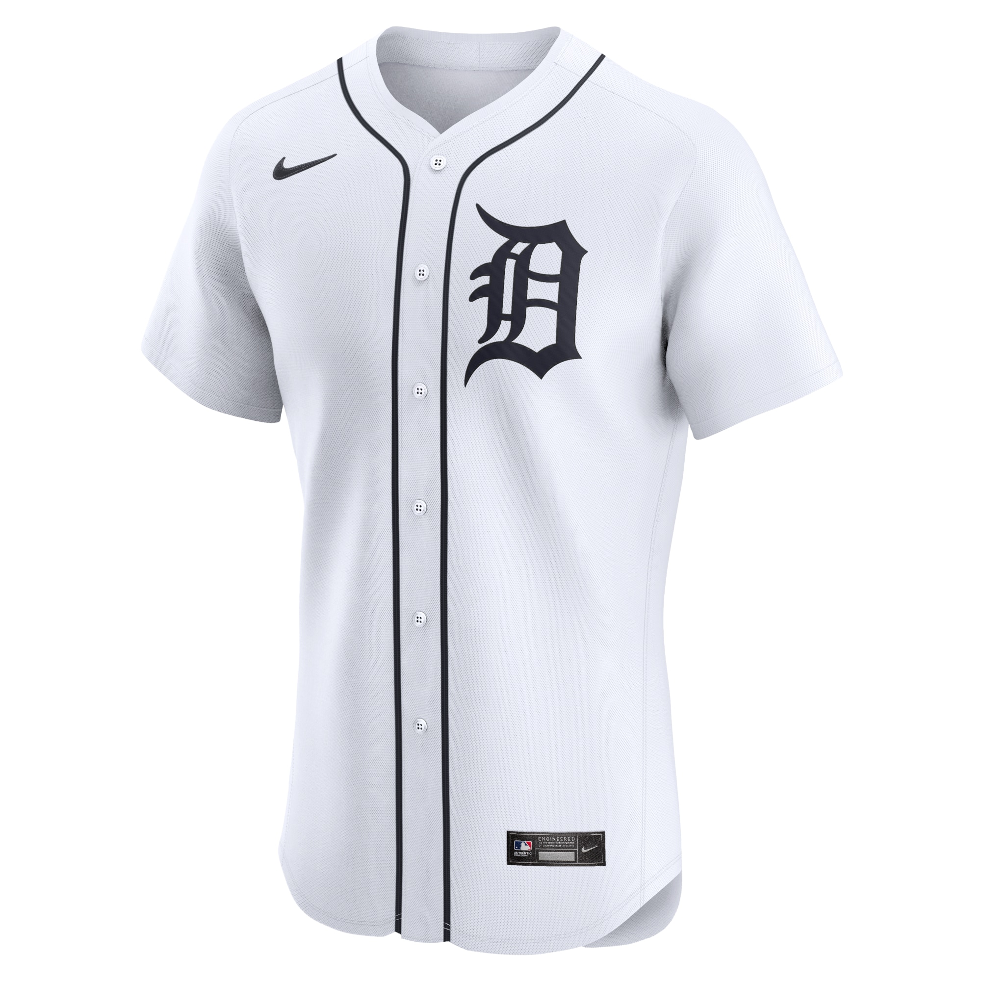 Detroit Tigers White Home Elite MLB Jersey Men's