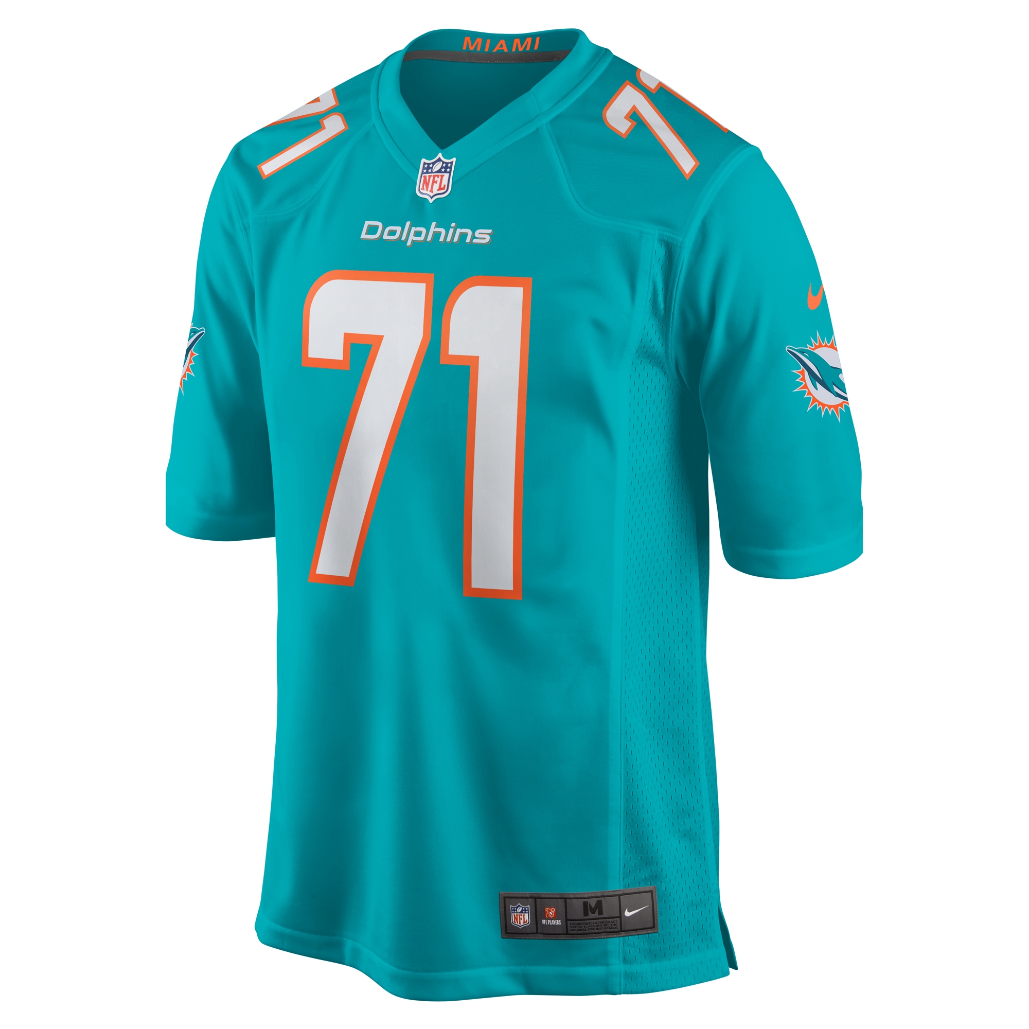 Miami Dolphins Kion Smith Aqua Game NFL Jersey Men's