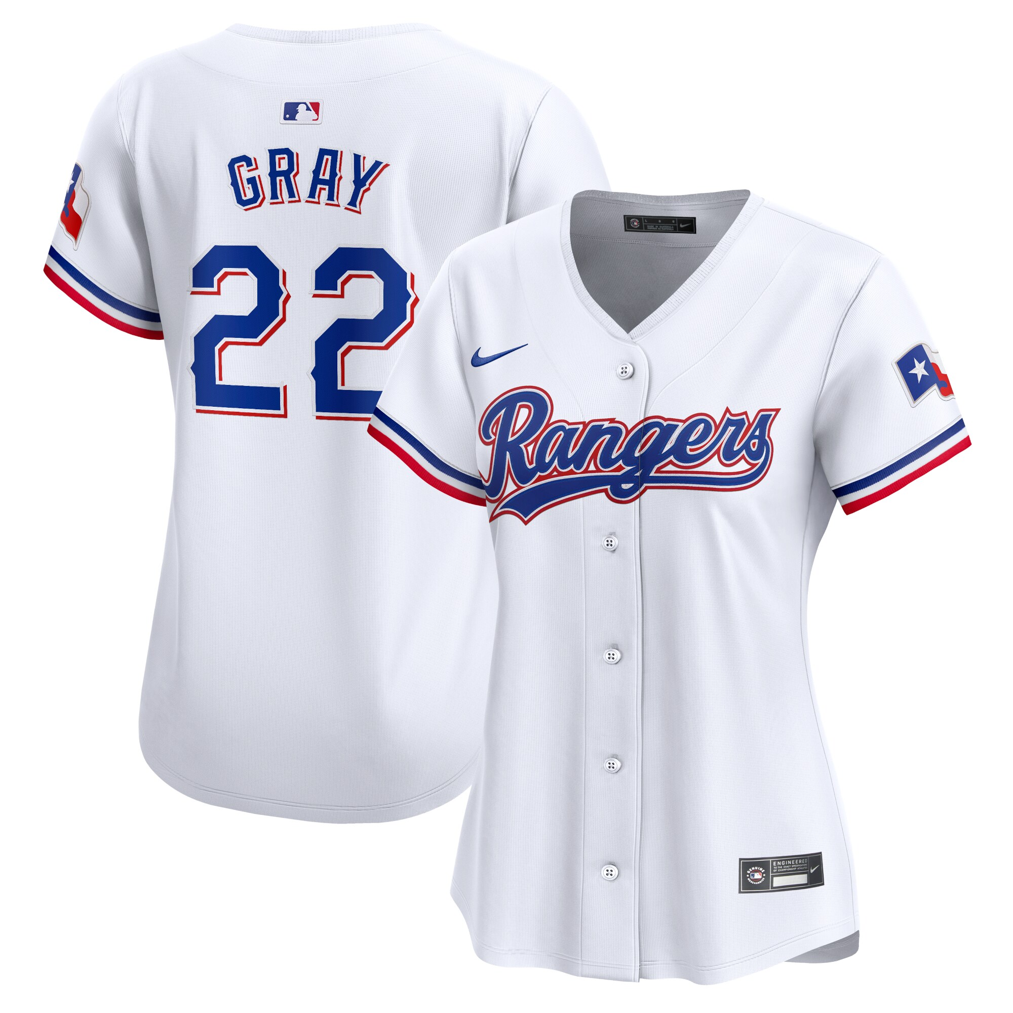 Texas Rangers Jon Gray White Home Limited Player MLB Jersey Women's