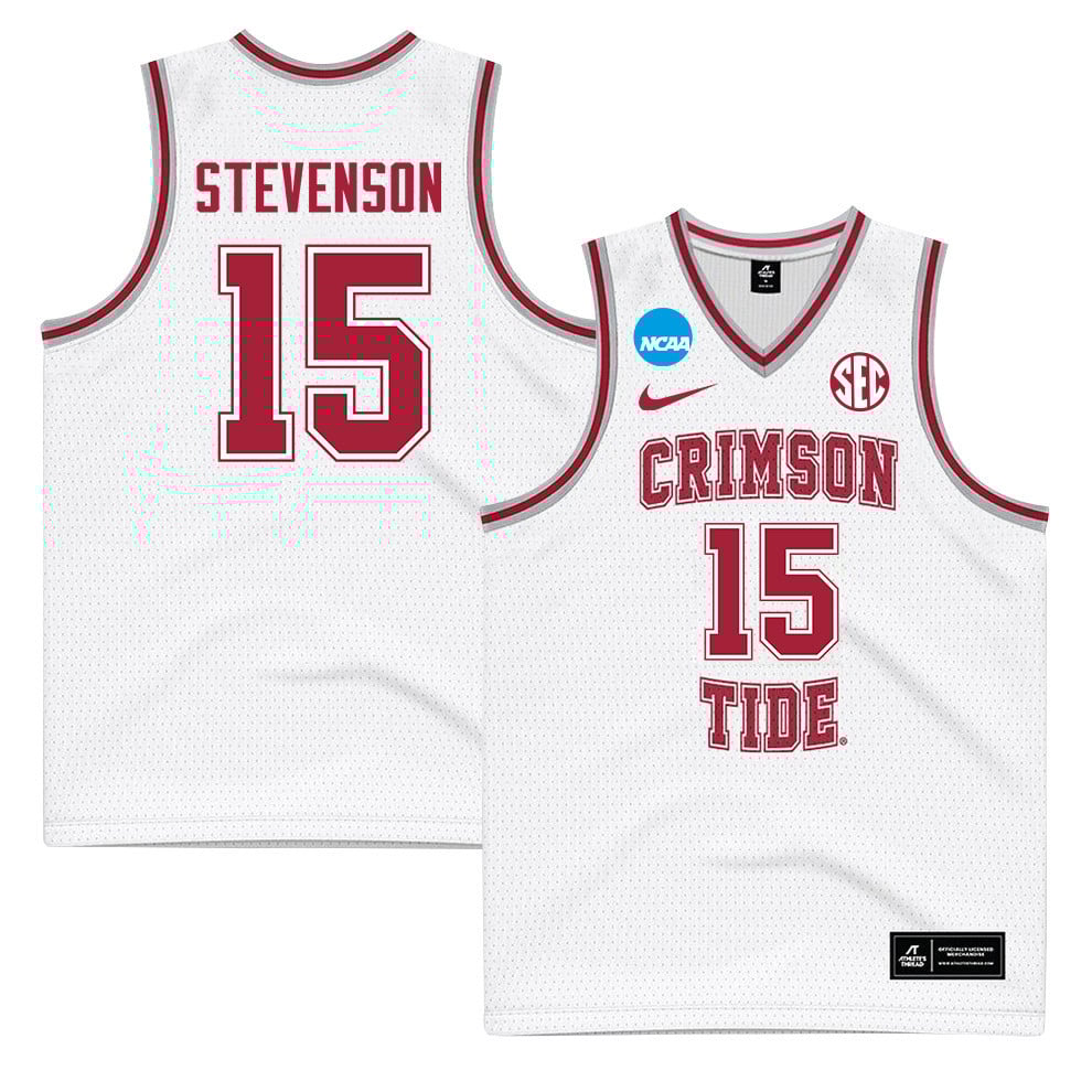 Jarin Stevenson 15 Alabama Crimson Tide 2024 White Unisex NCAA Jersey Unisex