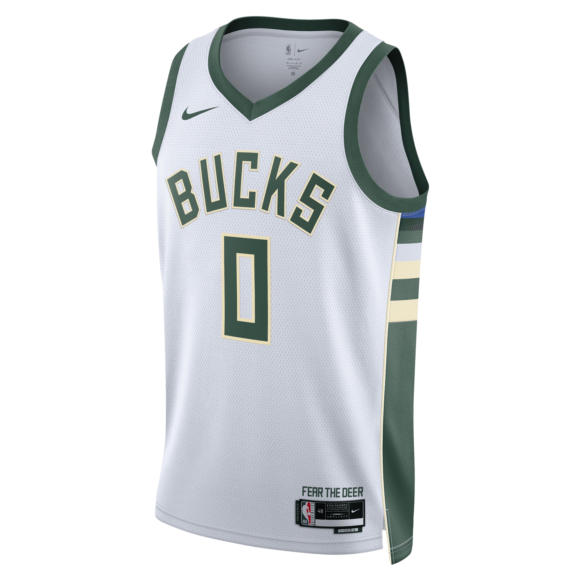 Milwaukee Bucks Association Edition Swingman White Damian Lillar Unisex NBA Jersey Unisex