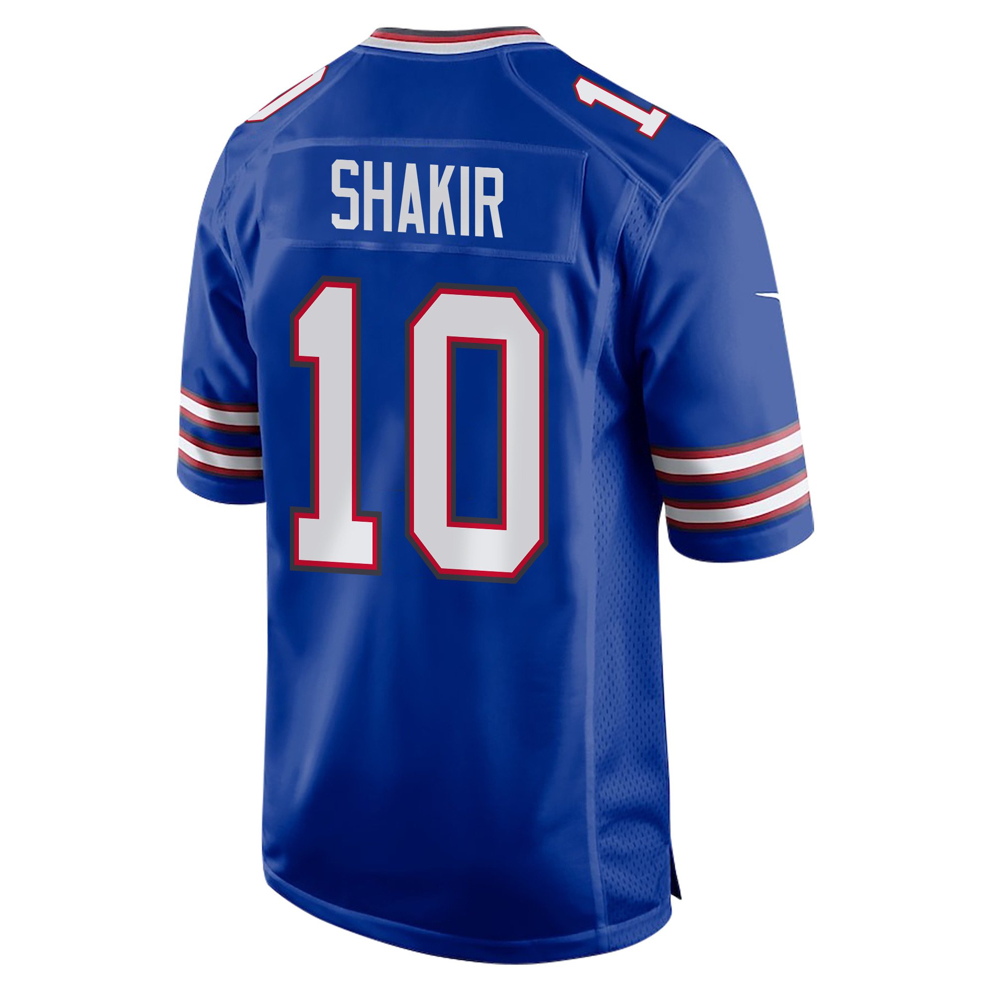 Khalil Shakir 10 Buffalo Bills Super Bowl LIX Champions Patch New Orleans Where Passion Ignites' EMBROIDERED Game Royal NFL Jersey Men's