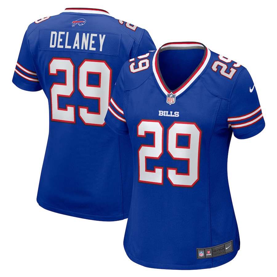 Dee Delaney 29 Buffalo Bills Game Royal NFL Jersey Women's