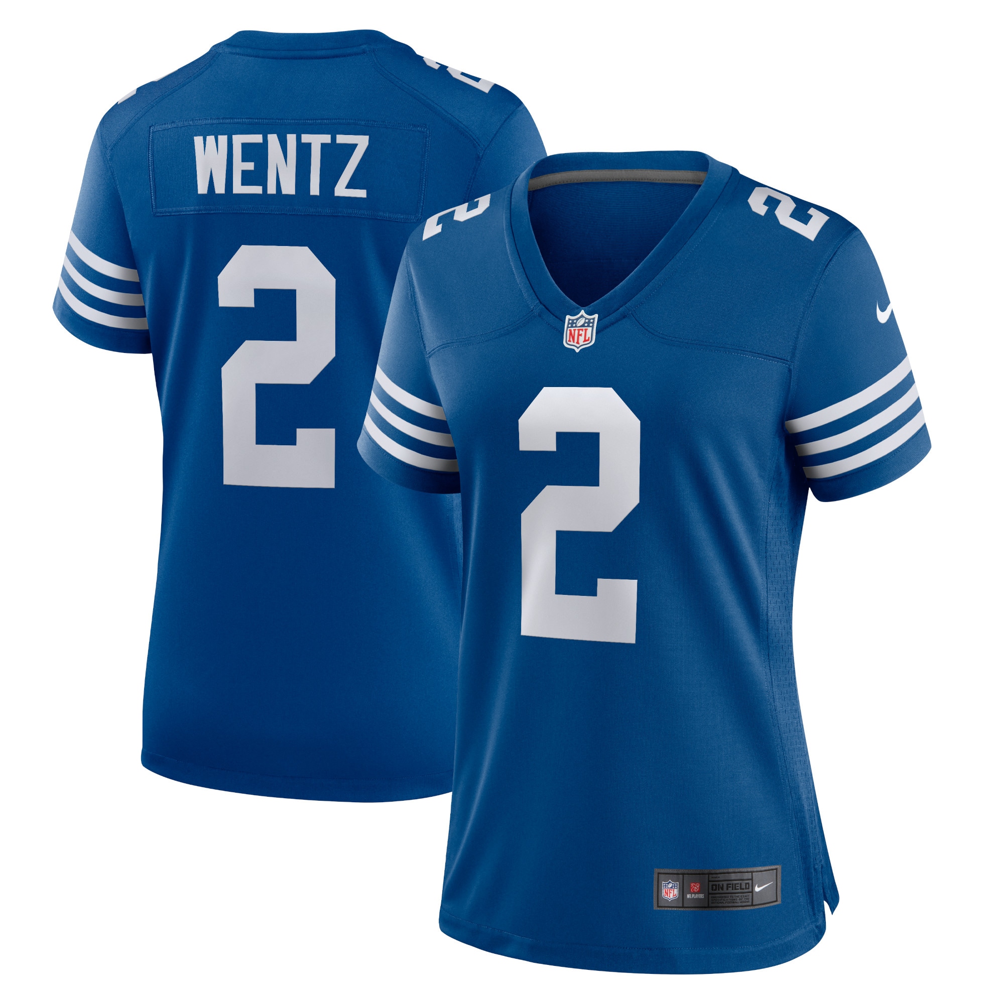 Indianapolis Colts Carson Wentz Royal Alternate Game NFL Jersey Women's