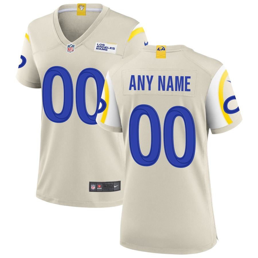 Los Angeles Rams Custom Game Bone NFL Jersey Women's