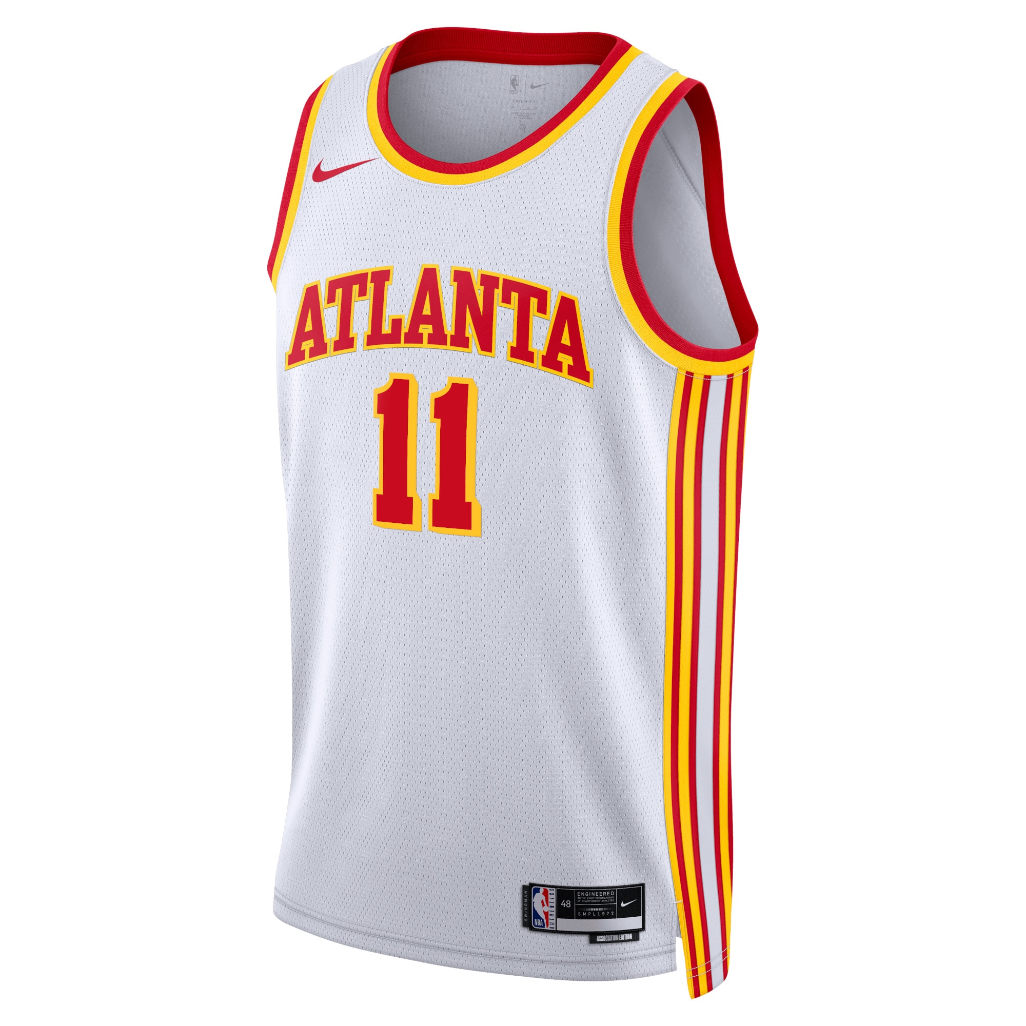 Atlanta Hawks Association Edition Swingman White Trae Youn Unisex NBA Jersey Unisex