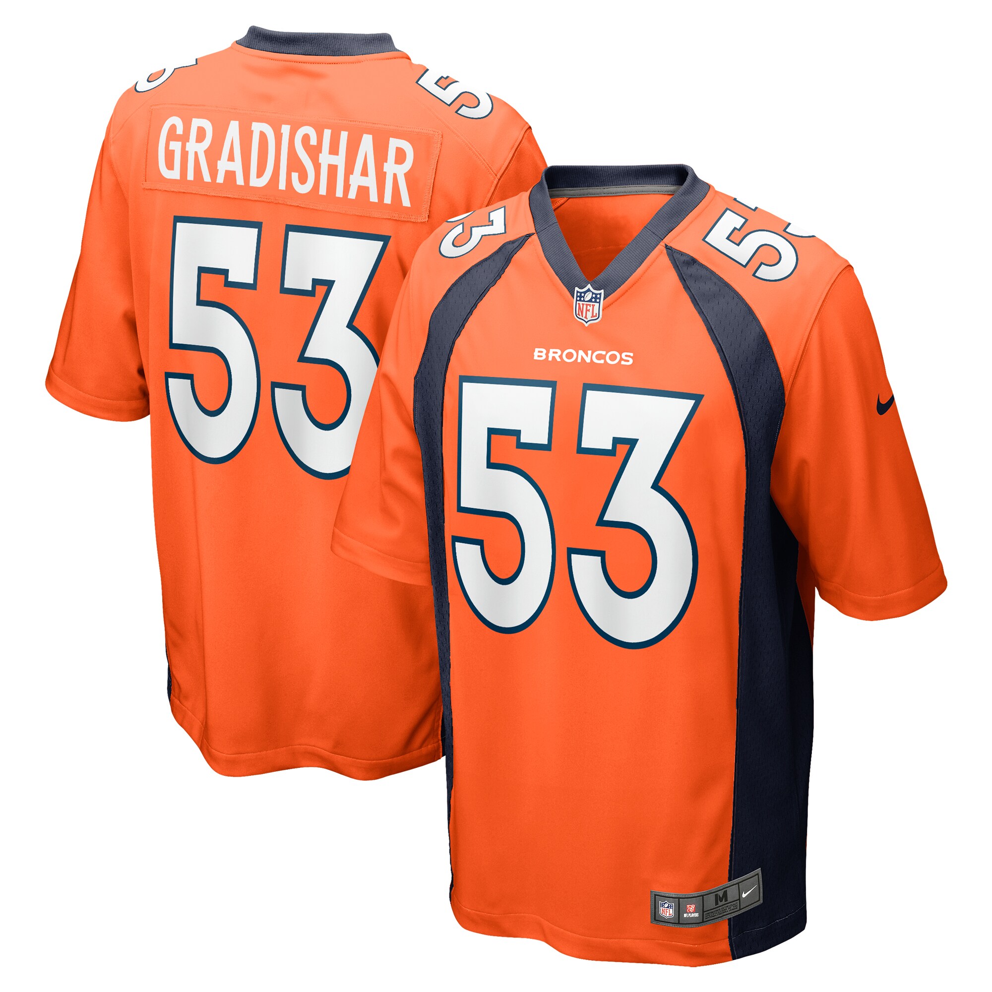 Denver Broncos Randy Gradishar Orange Retired Player Game NFL Jersey Men's