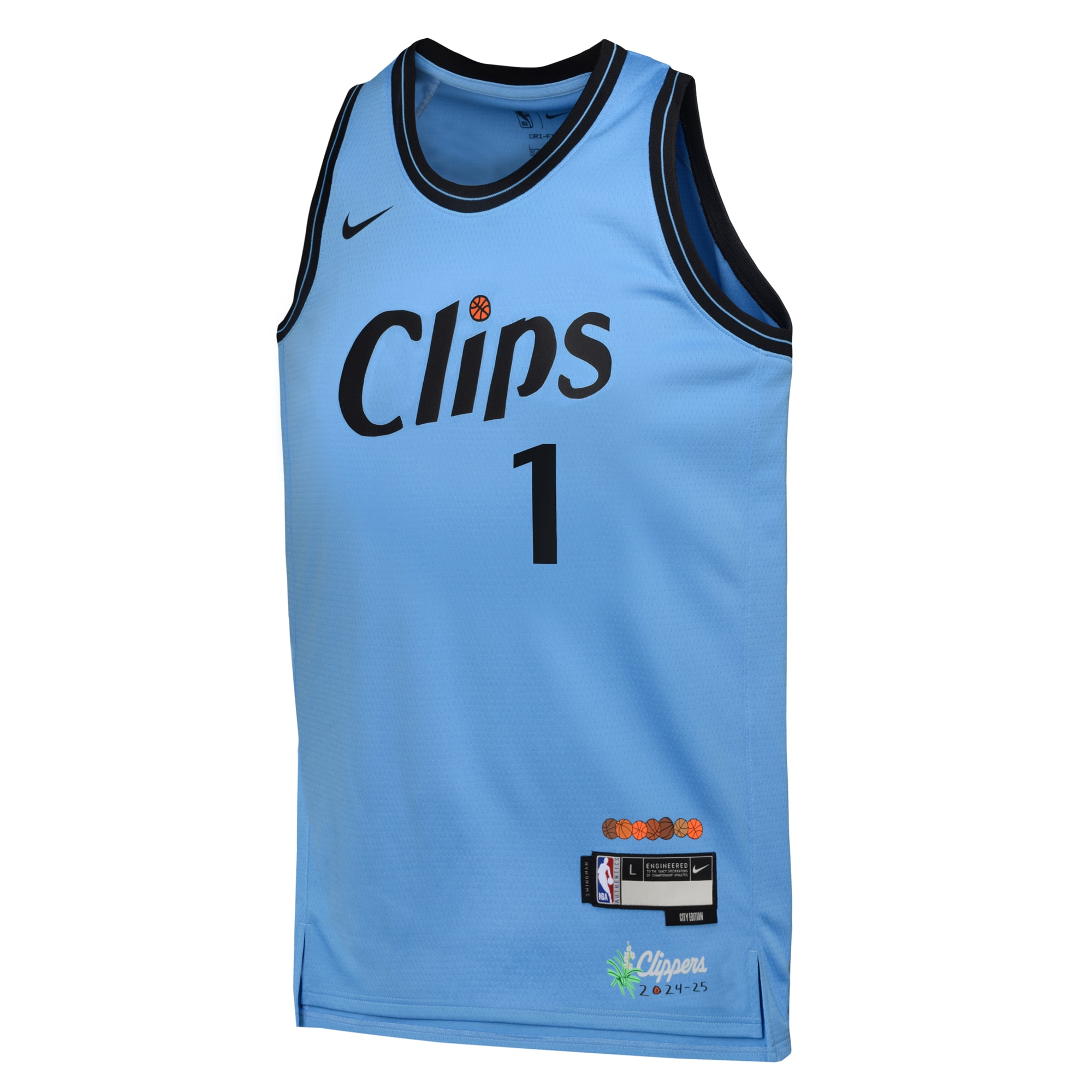Los Angeles Clippers City Edition Swingman 2024 Blue James Harde NBA Jersey Youth