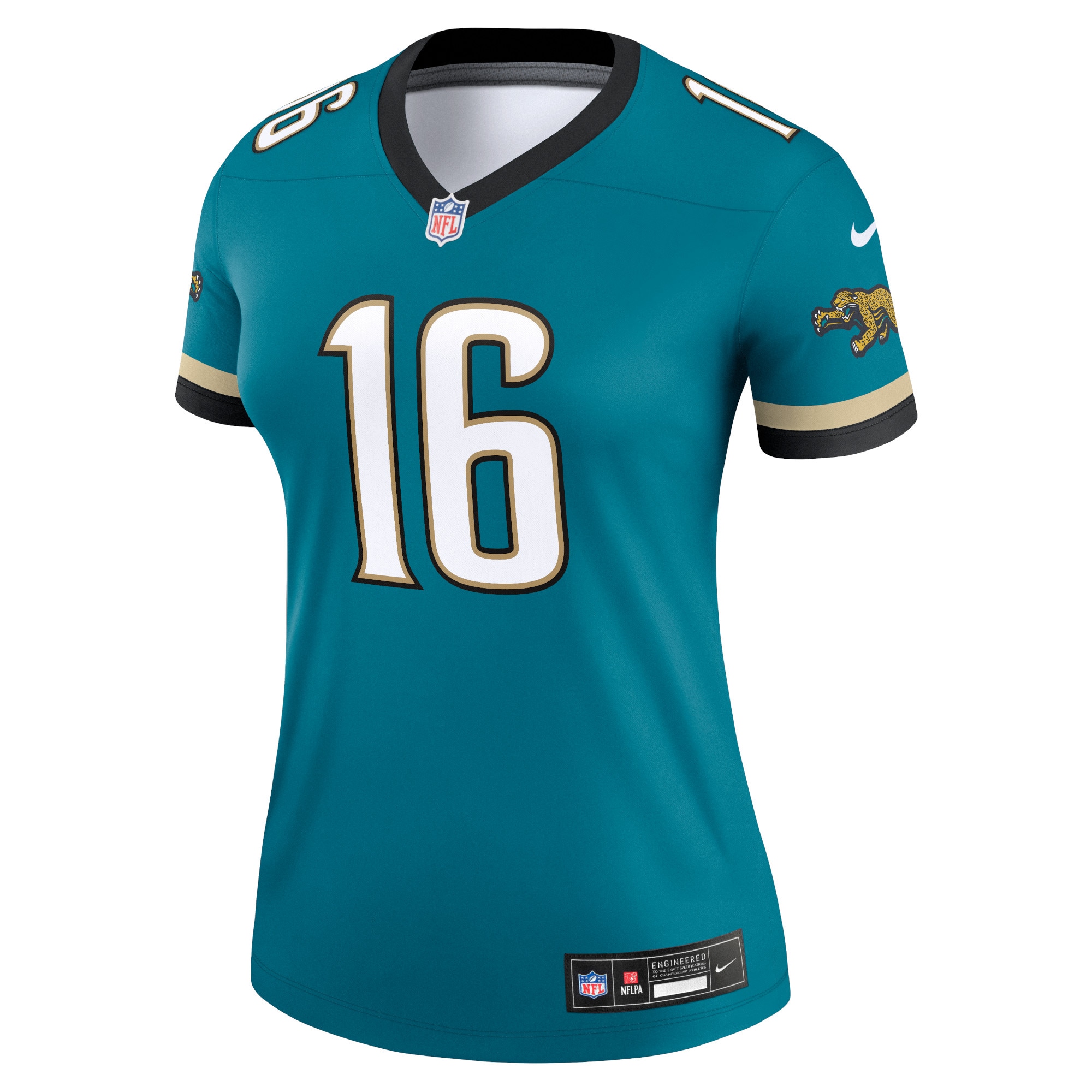 Jacksonville Jaguars Trevor Lawrence Prowler Throwback Teal Alternate Legend Player Performance Top NFL Jersey Women's
