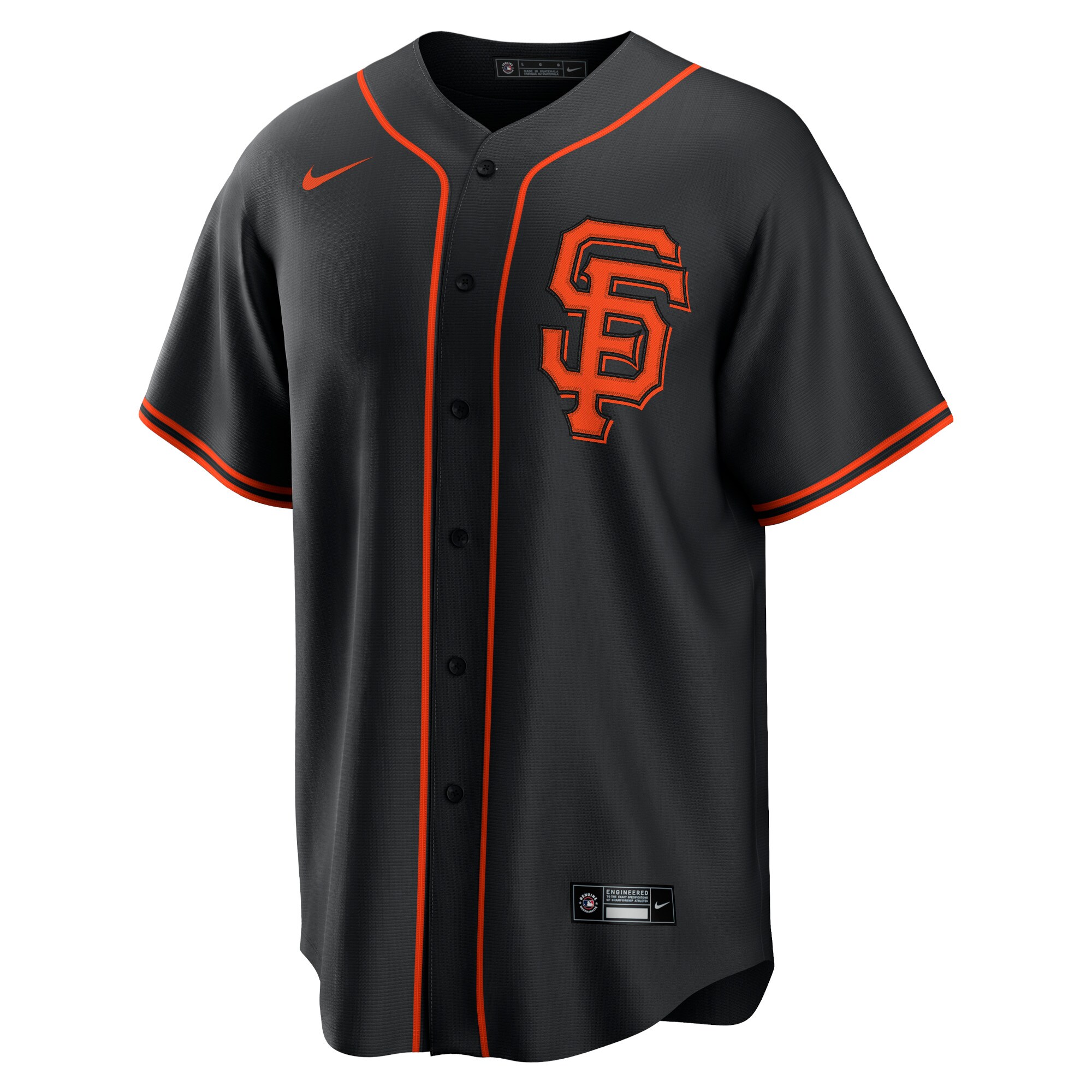 San Francisco Giants Mike Yastrzemski Black Alternate Player Name MLB Jersey Men's