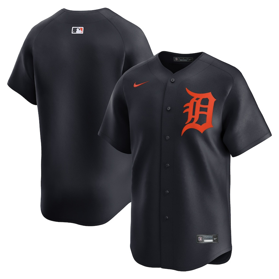 Detroit Tigers Alternate Limited Navy MLB Jersey Men's