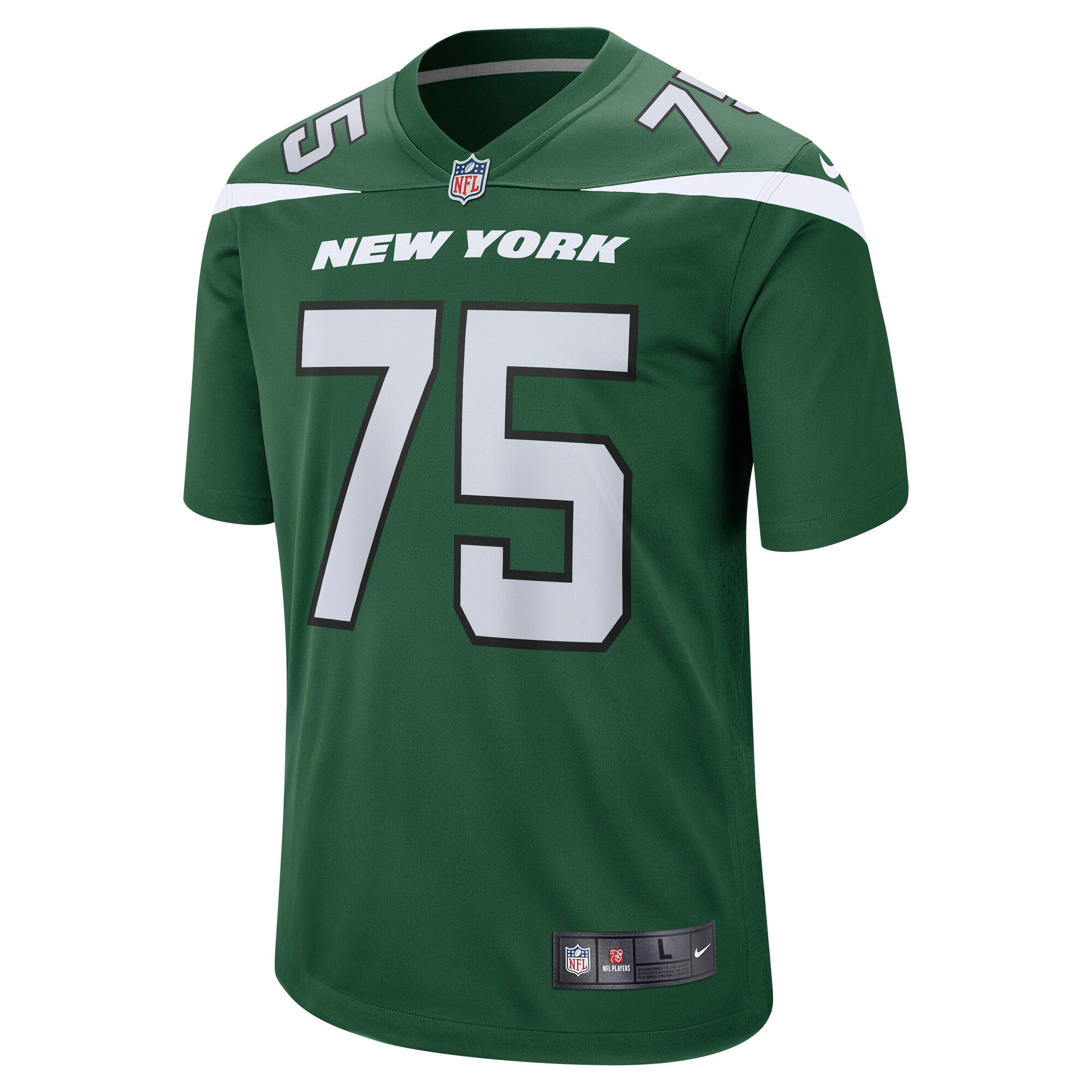 New York Jets Alijah Vera-Tucker Gotham Green Game Player NFL Jersey Men's