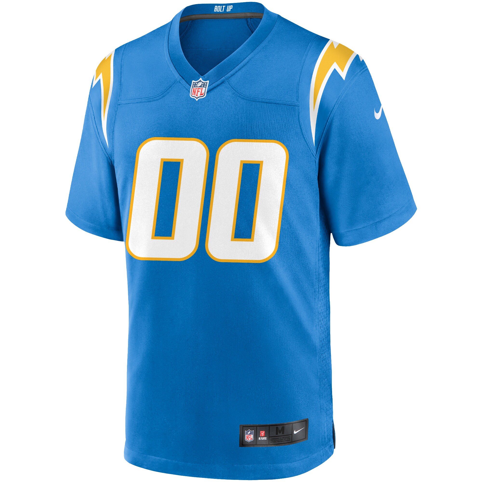 Los Angeles Chargers Powder Blue Custom Game NFL Jersey Men's