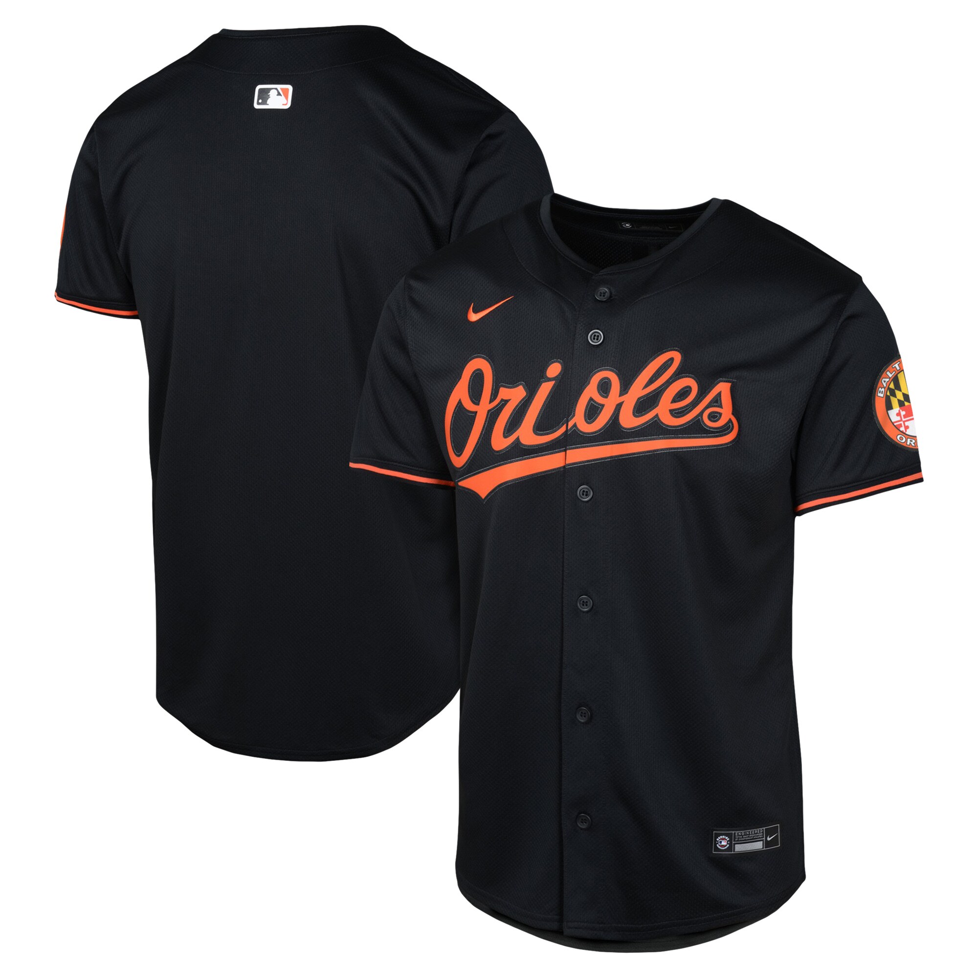 Baltimore Orioles Black Alternate Limited MLB Jersey Youth