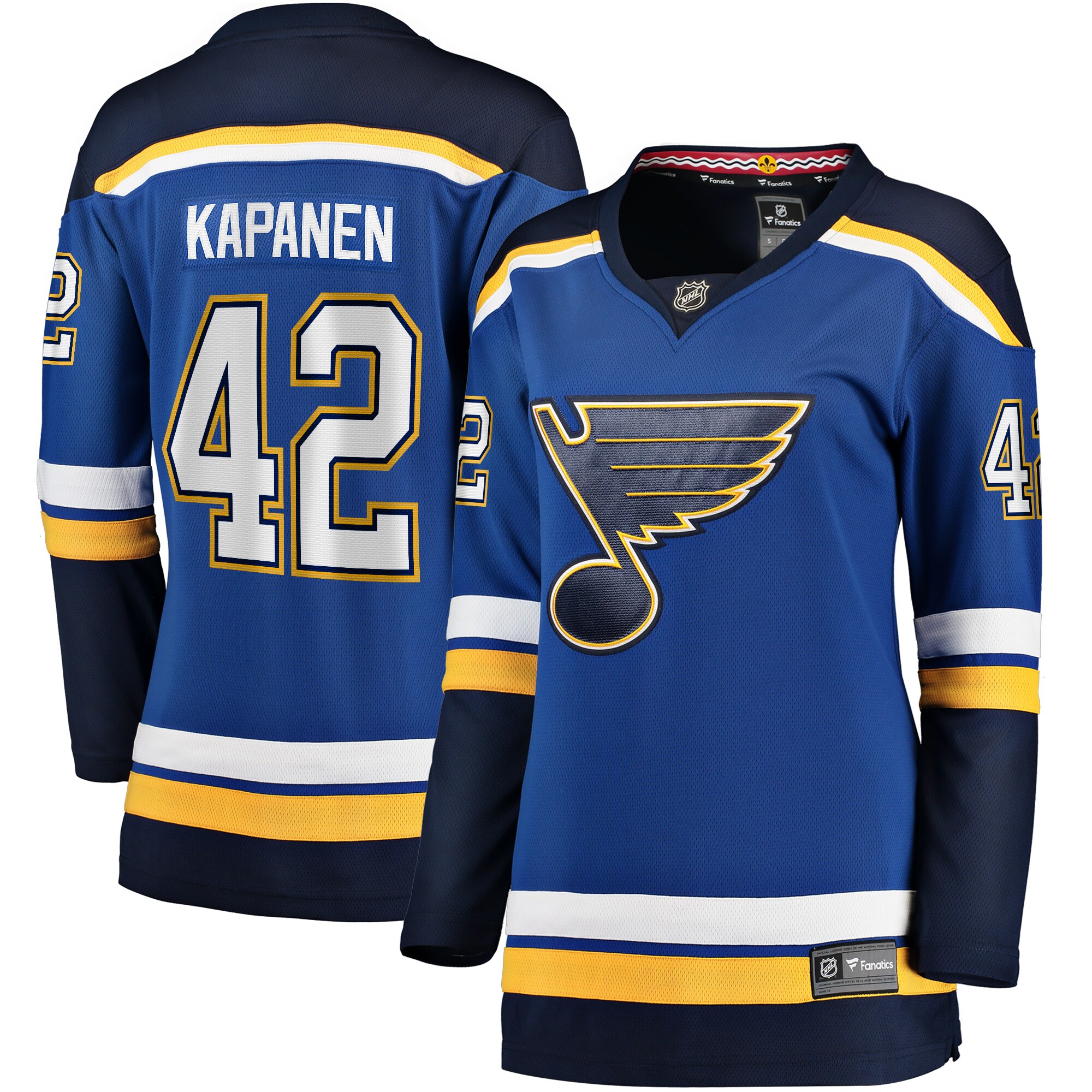 St. Louis Blues Kasperi Kapanen Blue Home Breakaway Player NHL Jersey Women's