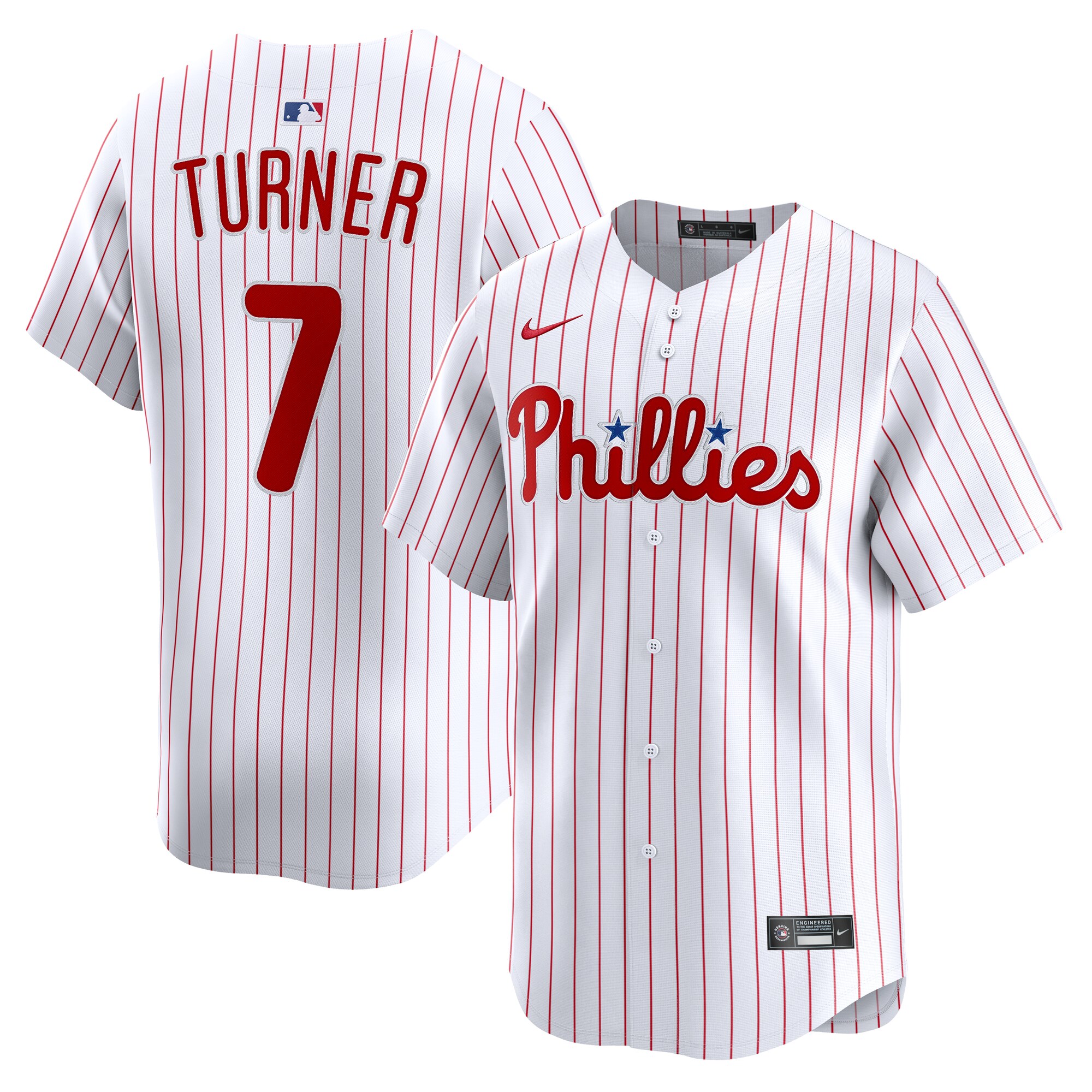 Philadelphia Phillies Trea Turner White Home Limited Player MLB Jersey Men's