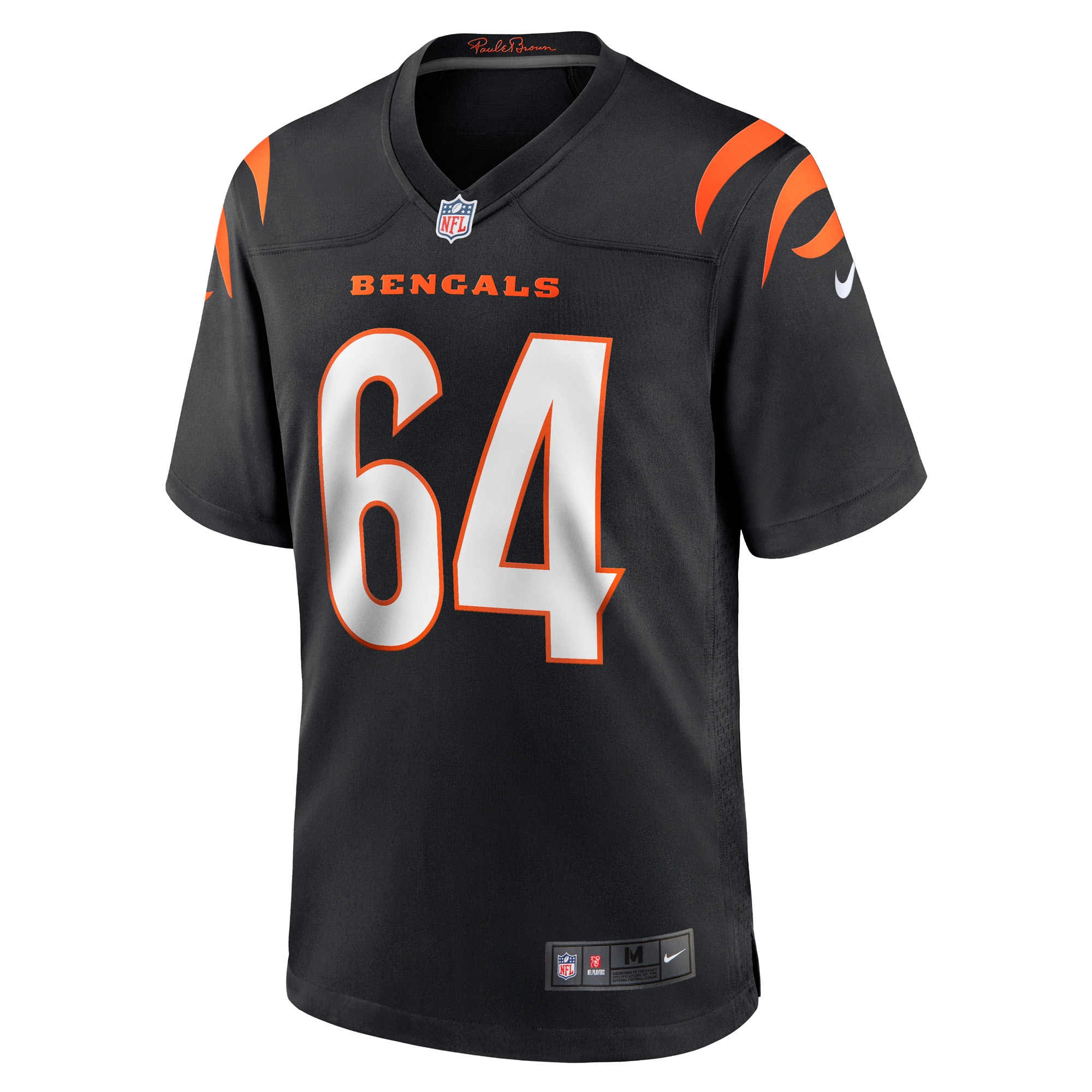 Cincinnati Bengals Ted Karras Black Game Player NFL Jersey Men's