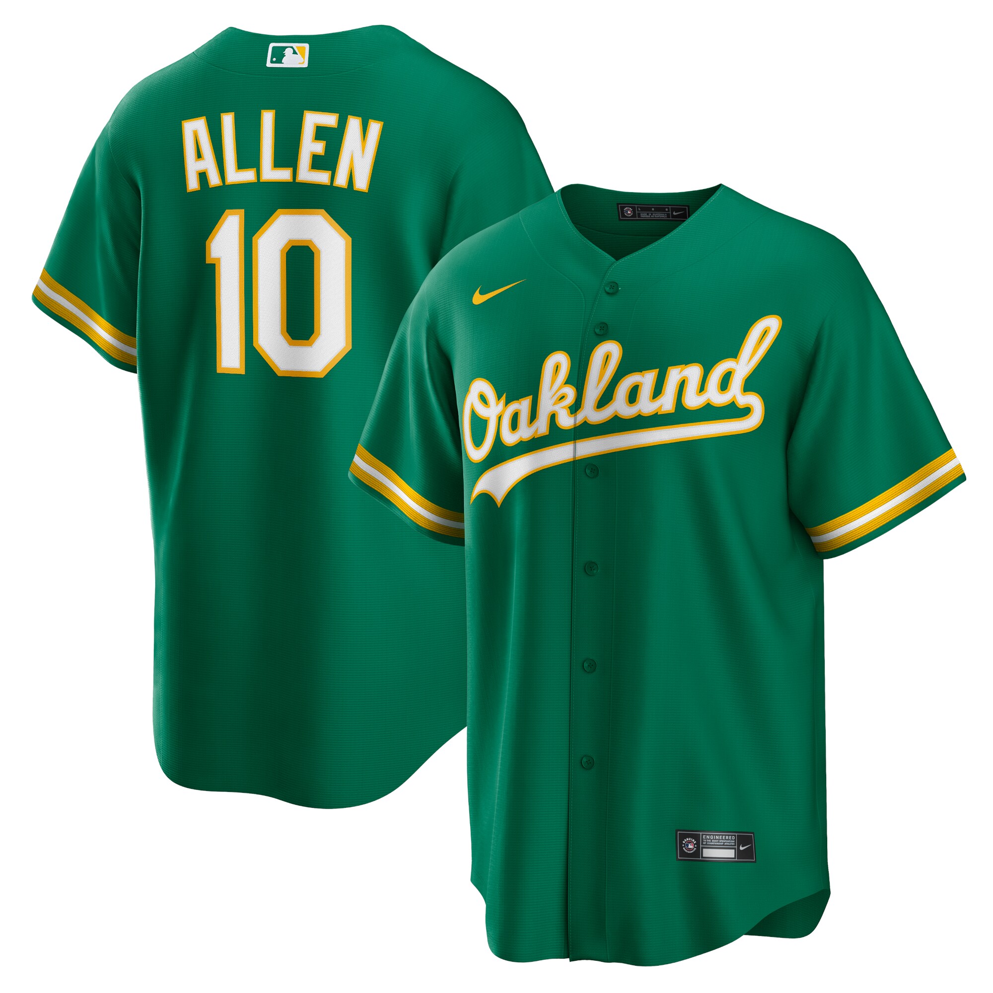 Oakland Athletics Nick Allen Kelly Green Alternate MLB Jersey Men's
