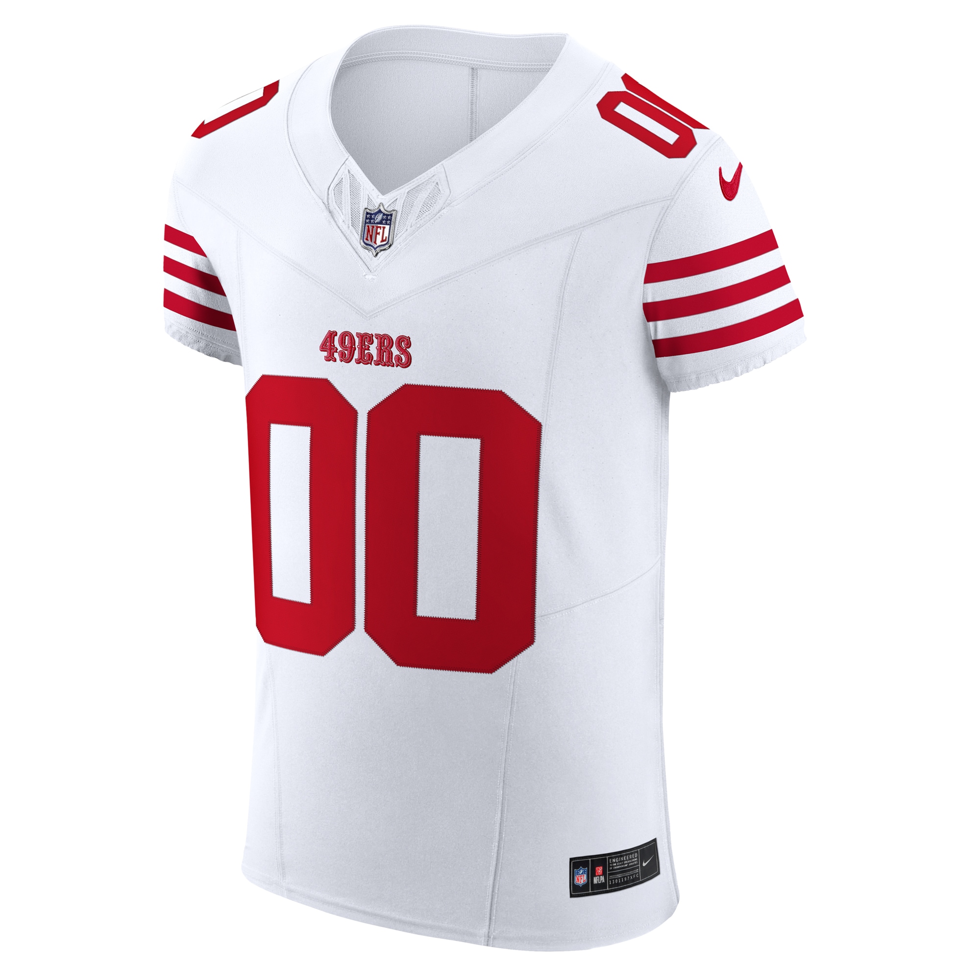 San Francisco 49ers White Vapor F.U.S.E. Elite Custom NFL Jersey Men's