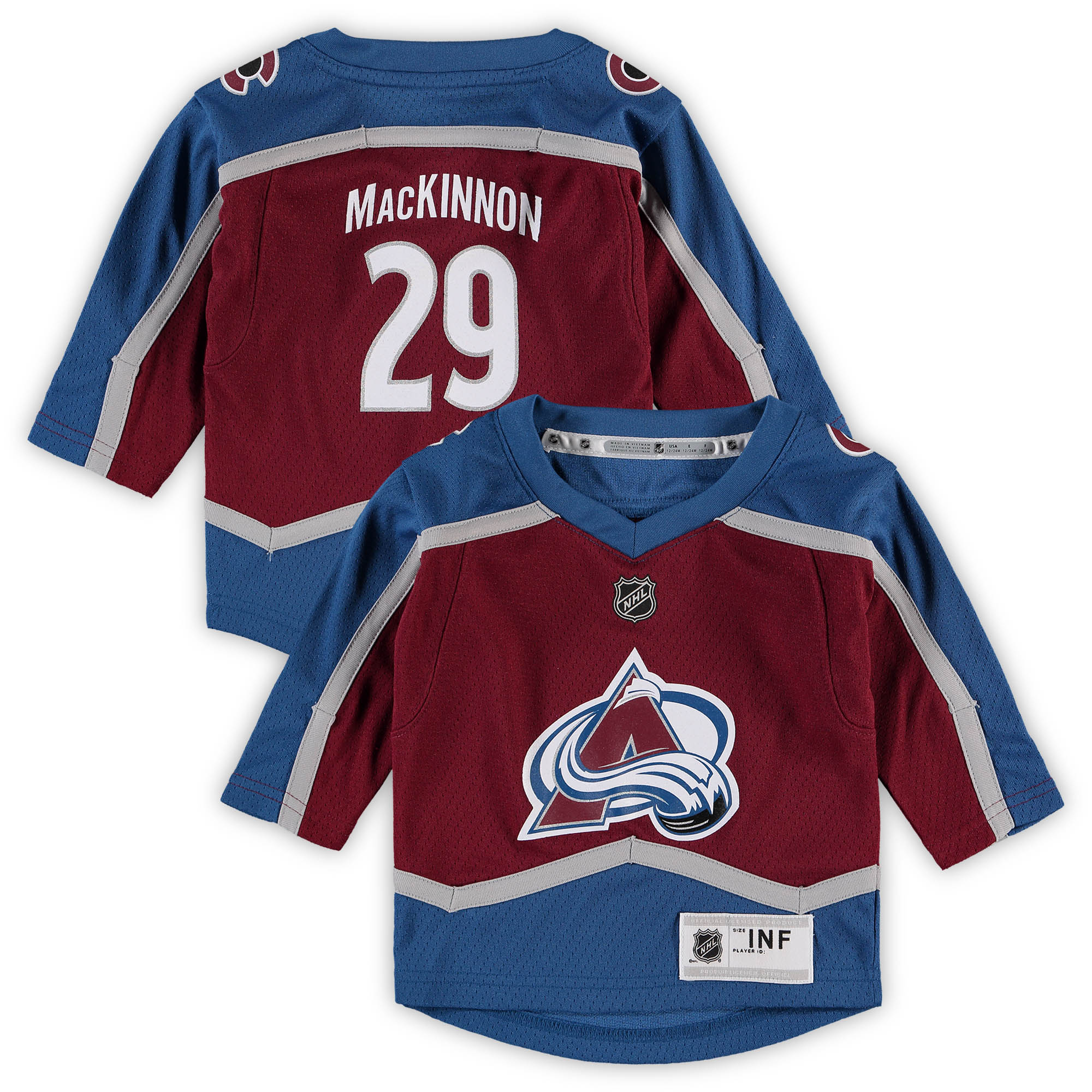 Infant Colorado Avalanche Nathan MacKinnon Burgundy Home Player NHL Jersey Men's