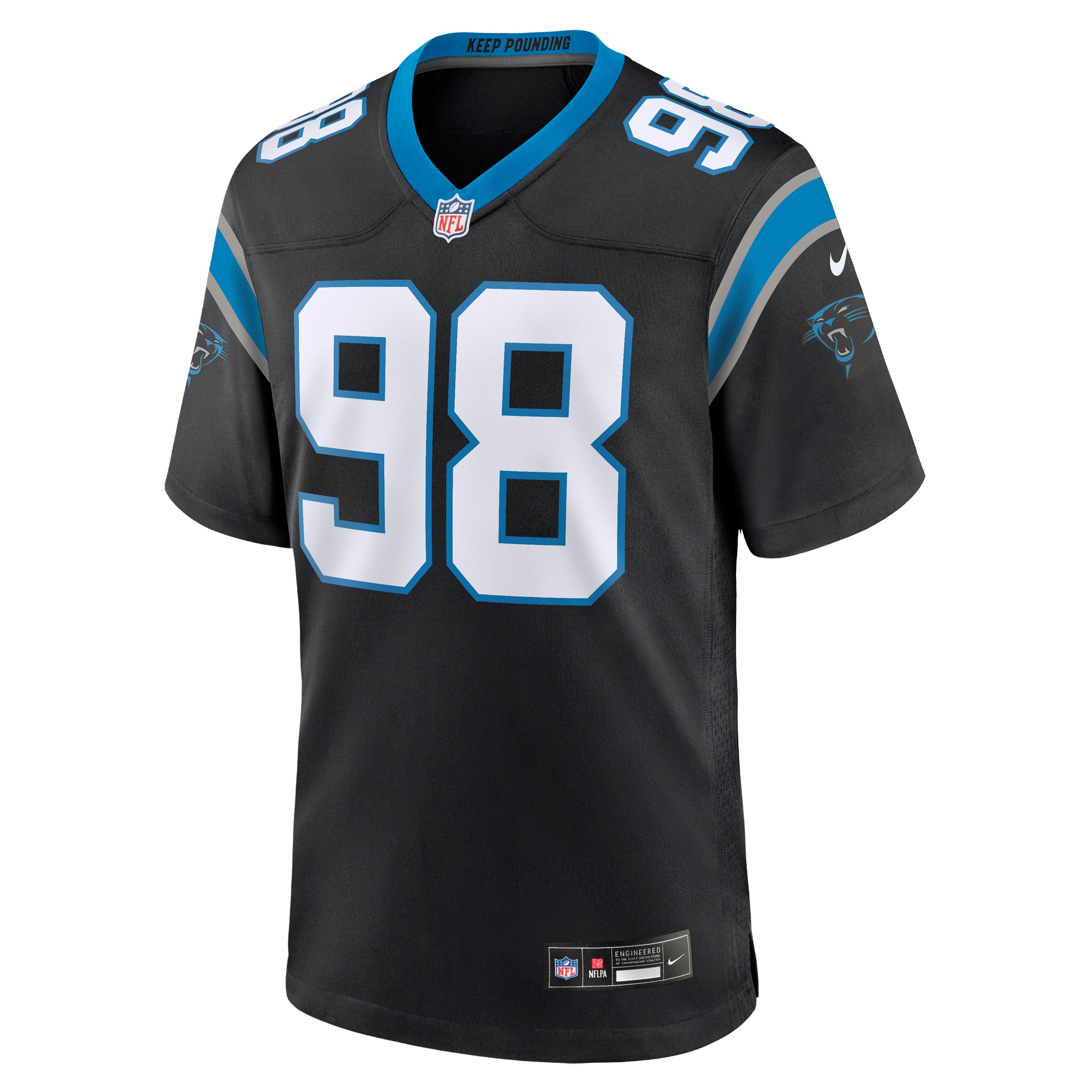 Carolina Panthers Marquis Haynes Sr. Black Team Game NFL Jersey Men's