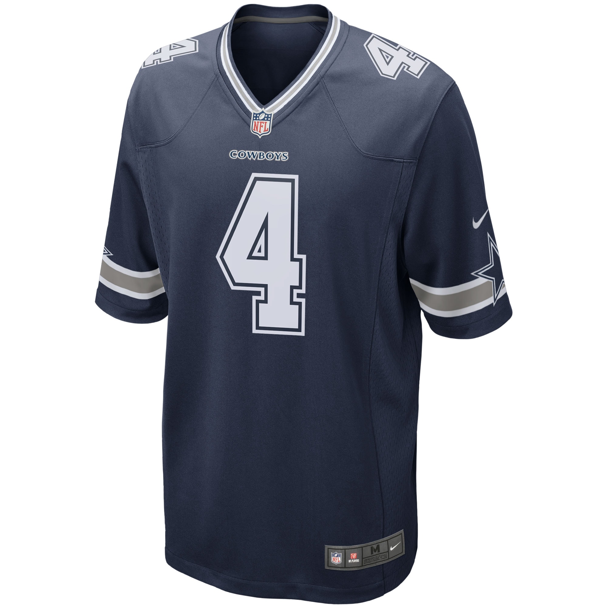 Dallas Cowboys Dak Prescott Navy Game Team NFL Jersey Men's