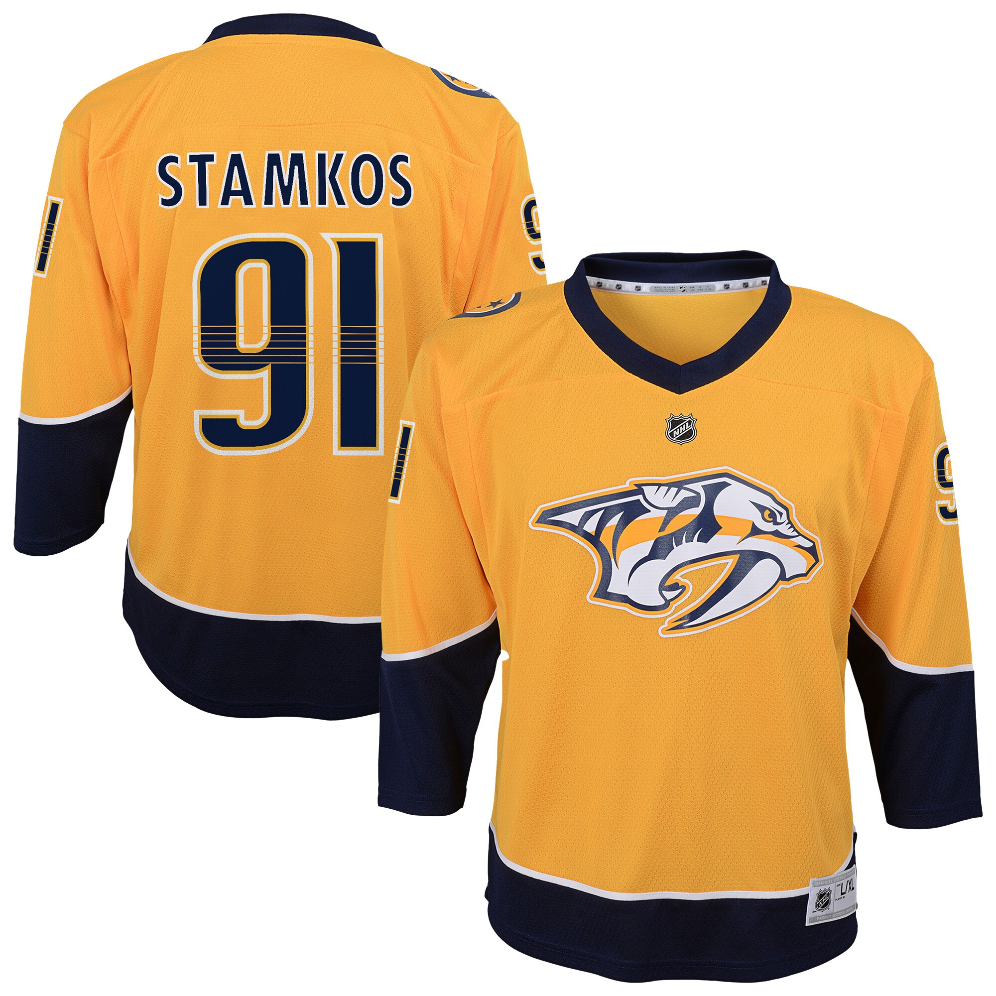 Nashville Predators Steven Stamkos Gold Alternate Player NHL Jersey Youth
