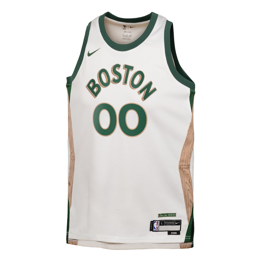 Boston Celtics 2023/24 City Edition Swingman Custom White NBA Jersey Youth