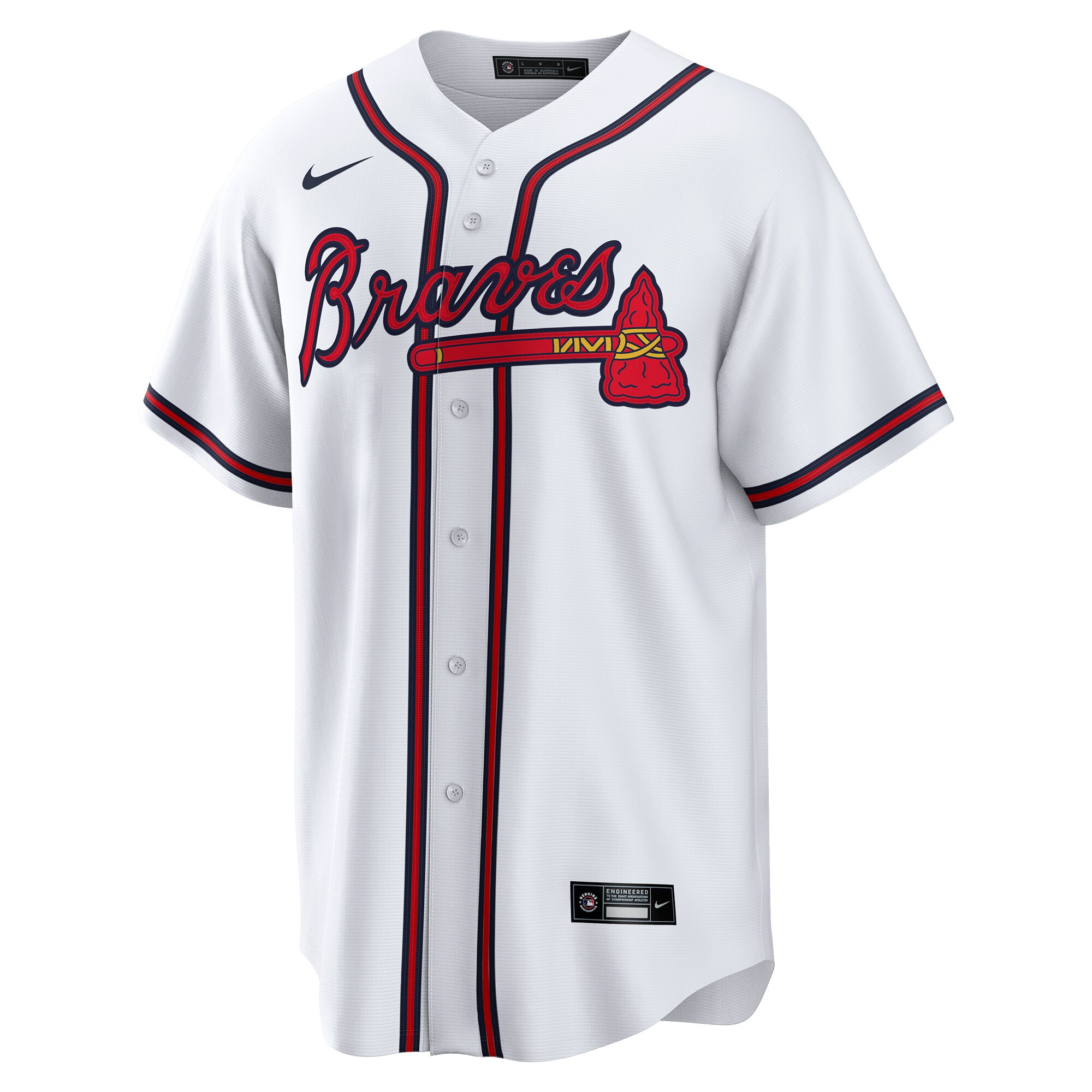 Atlanta Braves Joe Jim?nez White Home Player MLB Jersey Men's