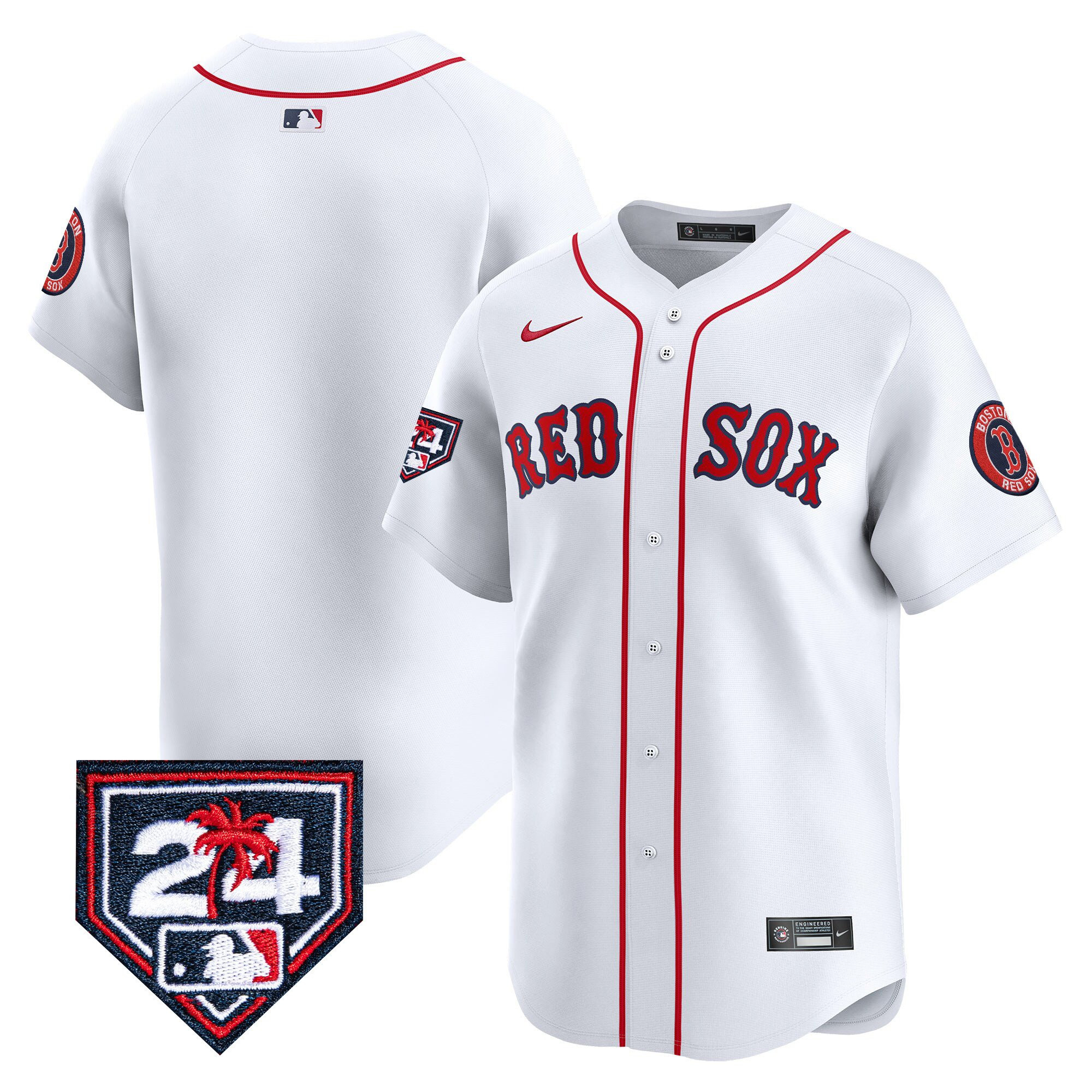 Boston Red Sox 2024 Spring Training White MLB Jersey Men's